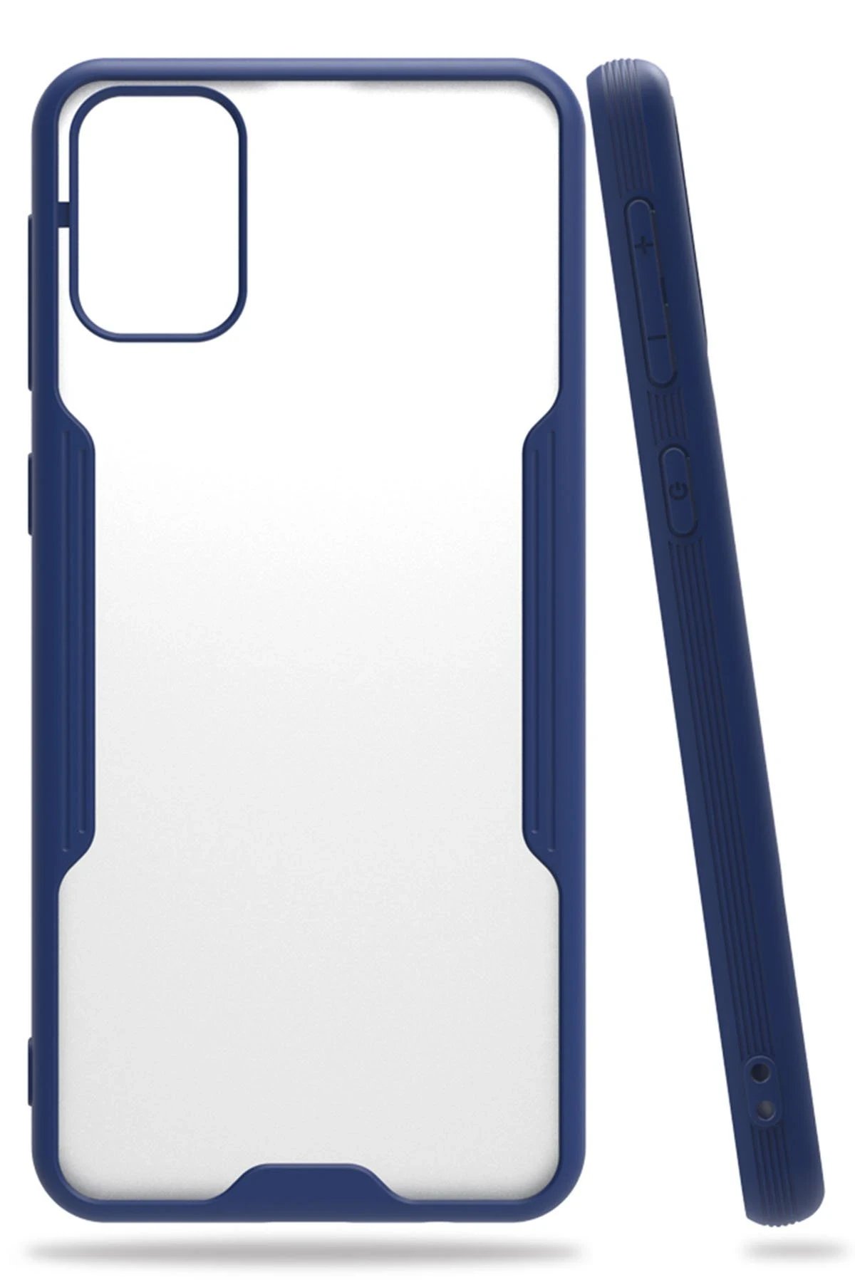 Samsung Galaxy M31 Kılıf Platin Silikon - Lacivert-(5796)