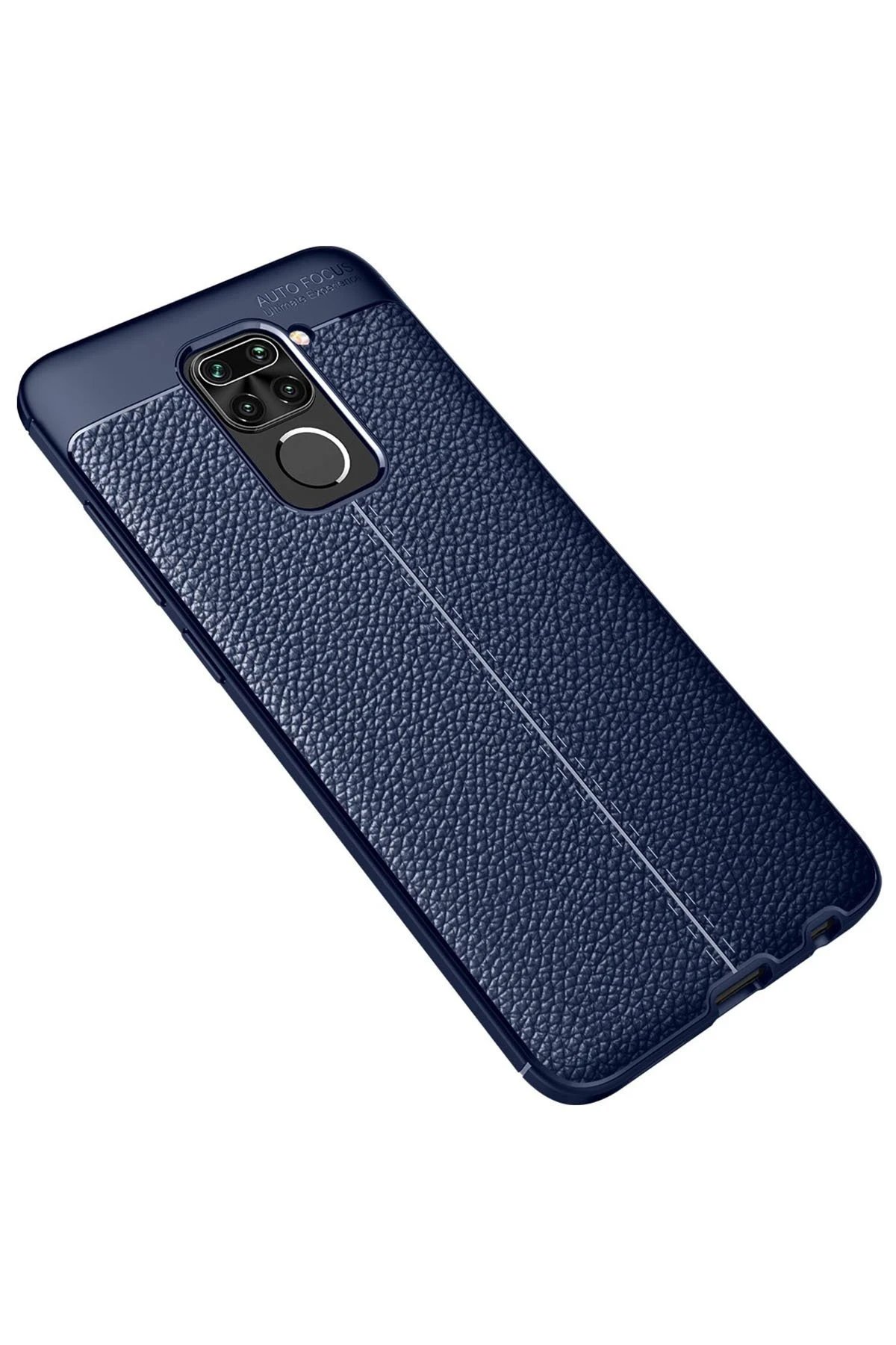 Xiaomi Redmi Note 9 Kılıf Auto Focus Kapak - Lacivert-(5796)
