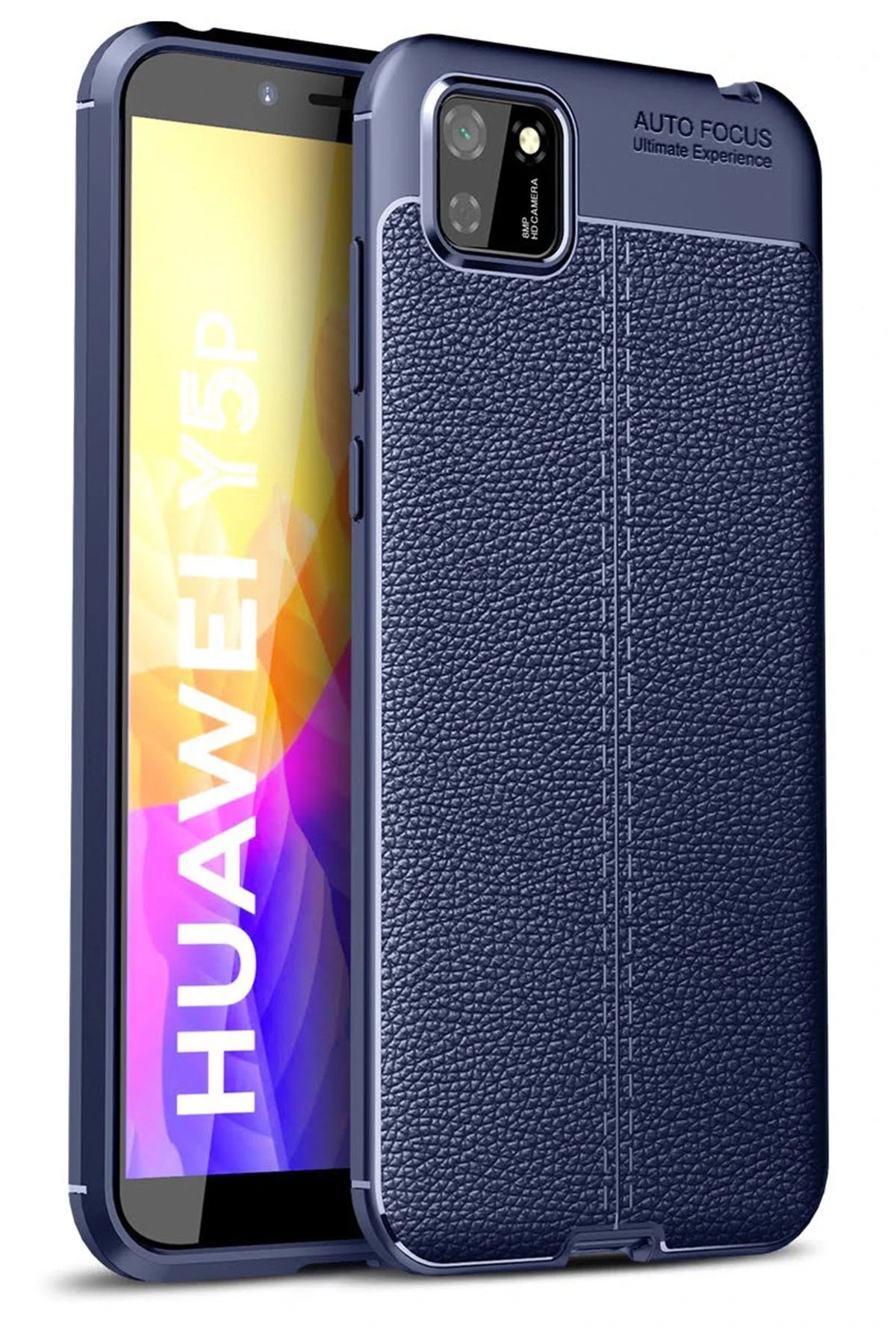 Huawei Y5P Kılıf Auto Focus Kapak - Lacivert-(5796)