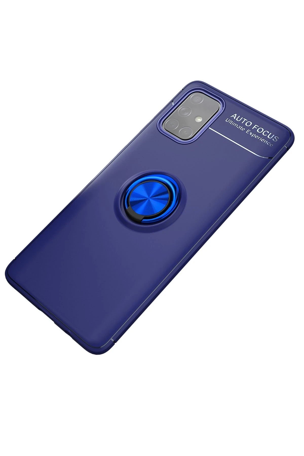 Samsung Galaxy M31S Kılıf Range Yüzüklü Silikon - Mavi-(5796)