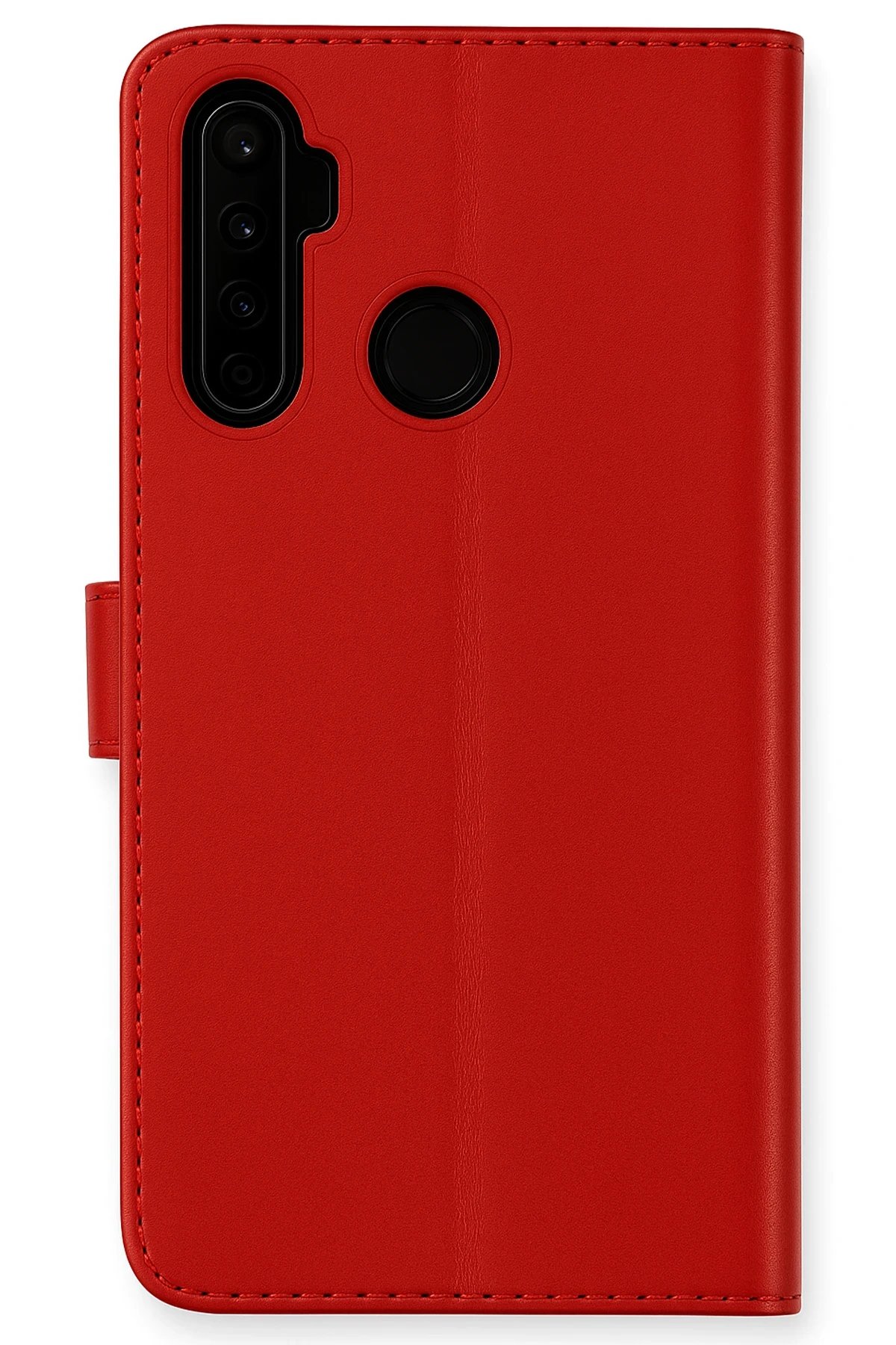 Realme 6i Kılıf Trend S Plus Kapaklı Kılıf - Kırmızı-(5796)