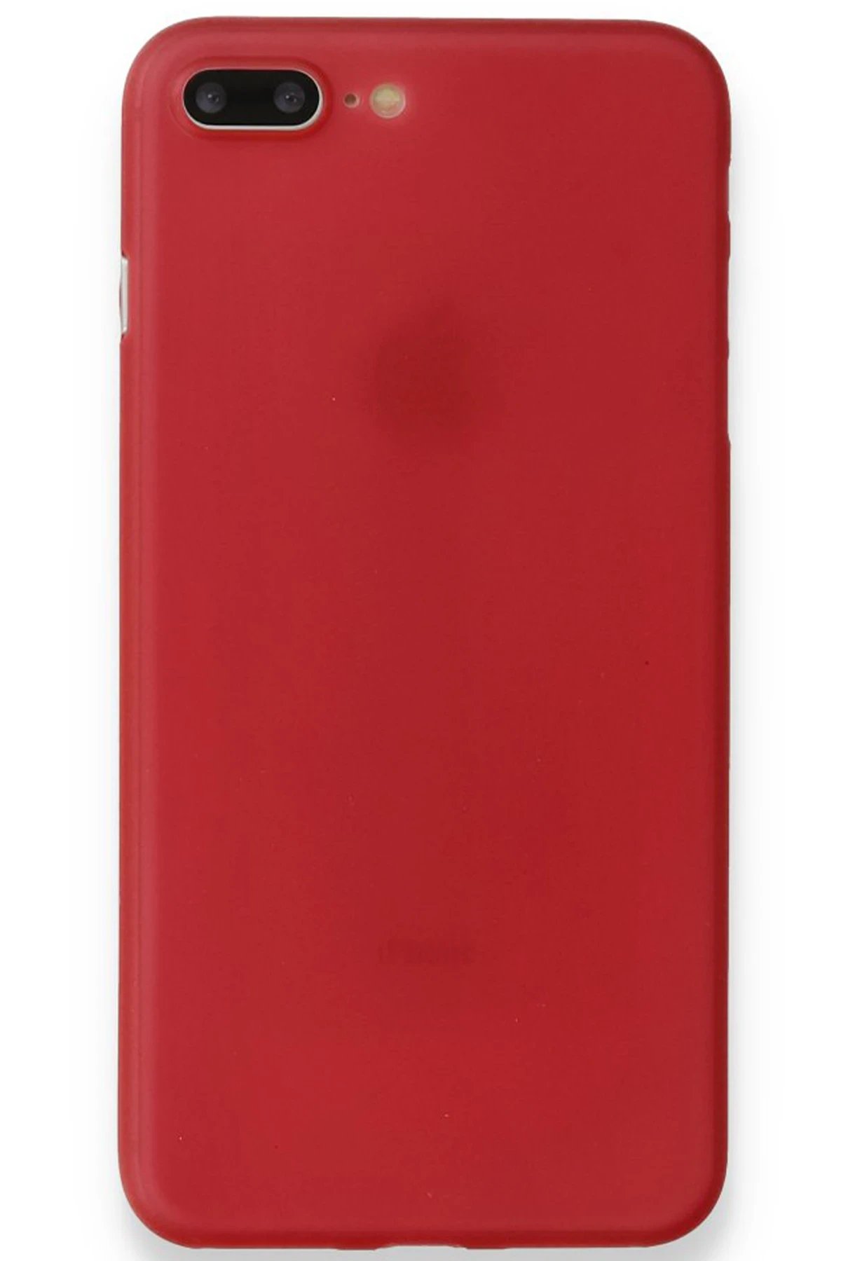 iPhone 8 Plus Kılıf PP Ultra İnce Kapak - Kırmızı-(5796)