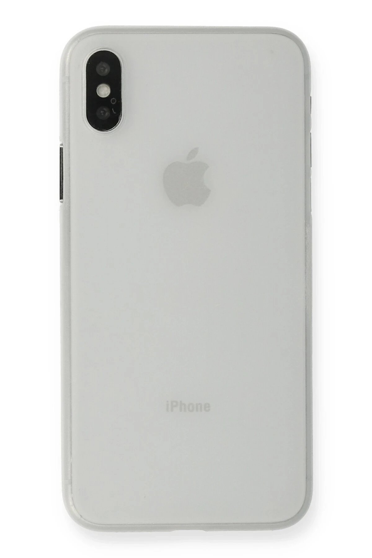 iPhone XS Max Kılıf PP Ultra İnce Kapak - Beyaz-(5796)
