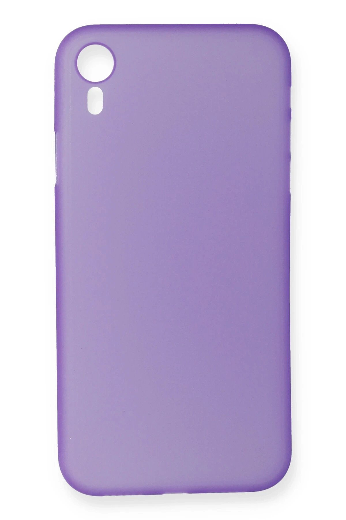 iPhone XR Kılıf PP Ultra İnce Kapak - Mor-(5796)