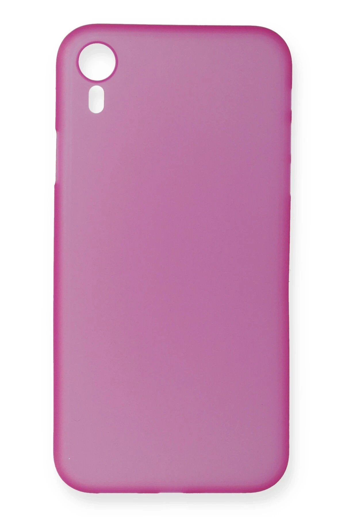 iPhone XR Kılıf PP Ultra İnce Kapak - Pembe-(5796)