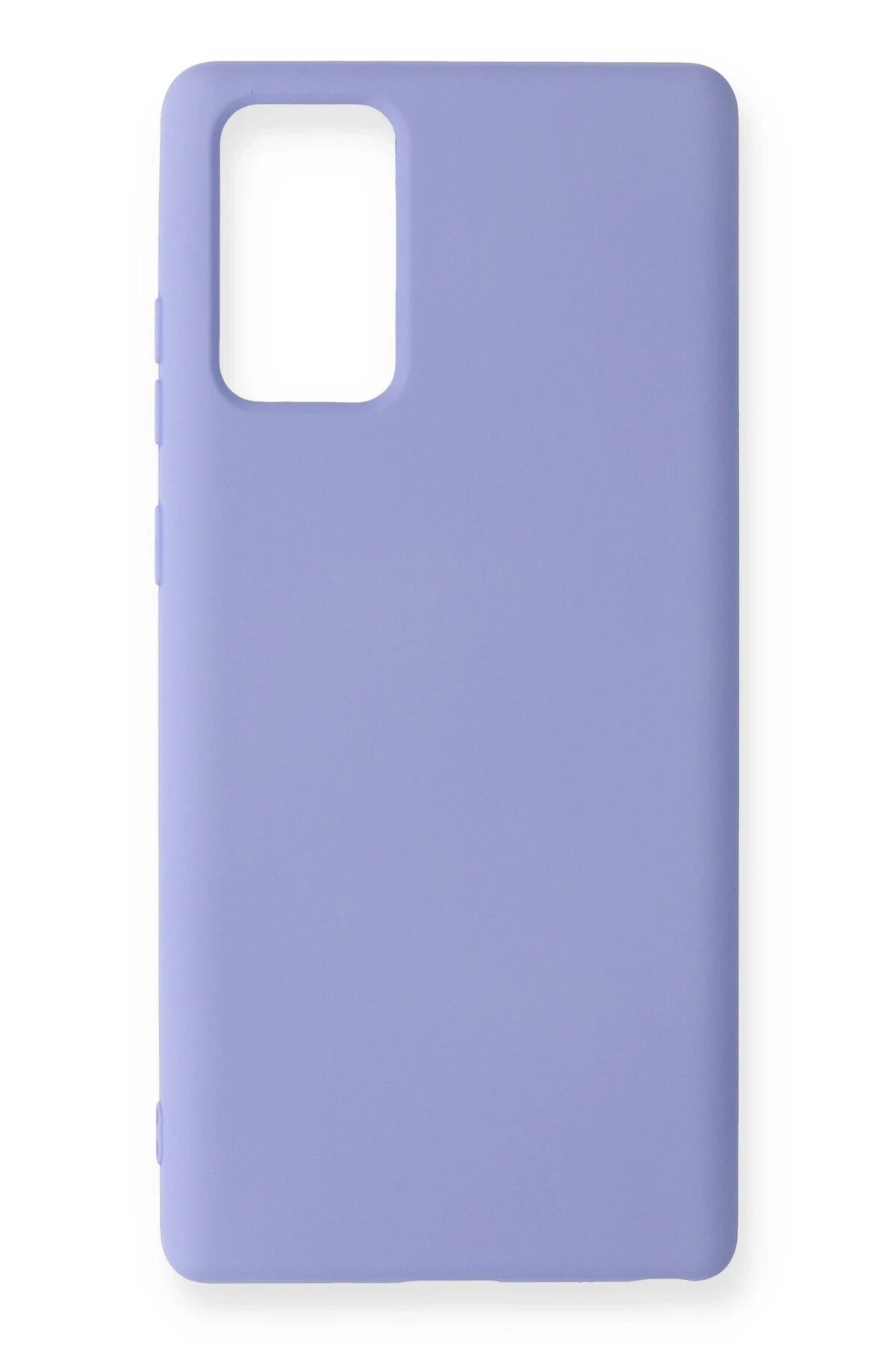 Samsung Galaxy Note 20 Kılıf Nano içi Kadife Silikon - Lila-(5796)