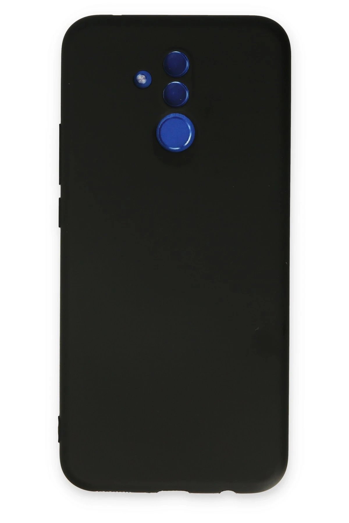 Huawei Mate 20 Lite Kılıf Nano içi Kadife Silikon - Siyah-(5796)