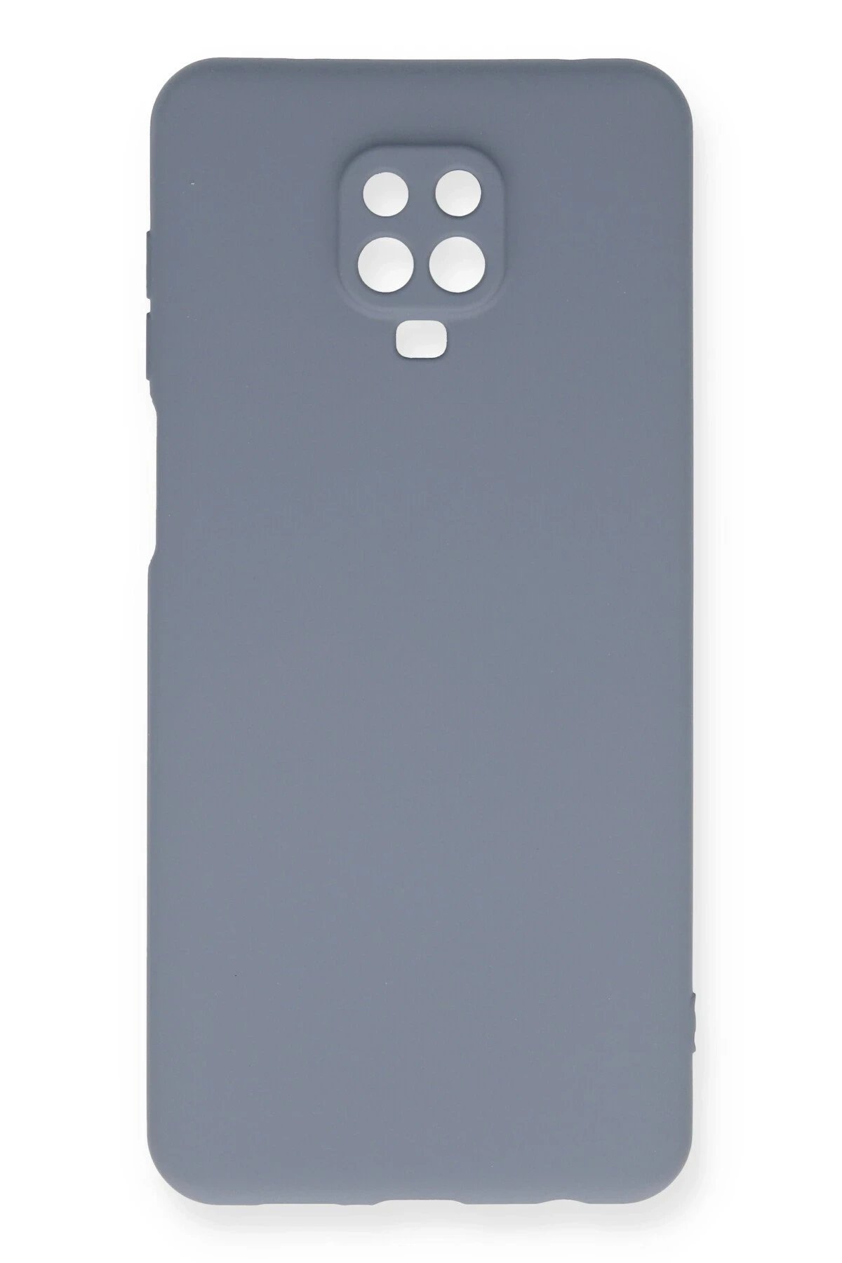 Xiaomi Redmi Note 9 Pro Kılıf Nano içi Kadife Silikon - Gri-(5796)