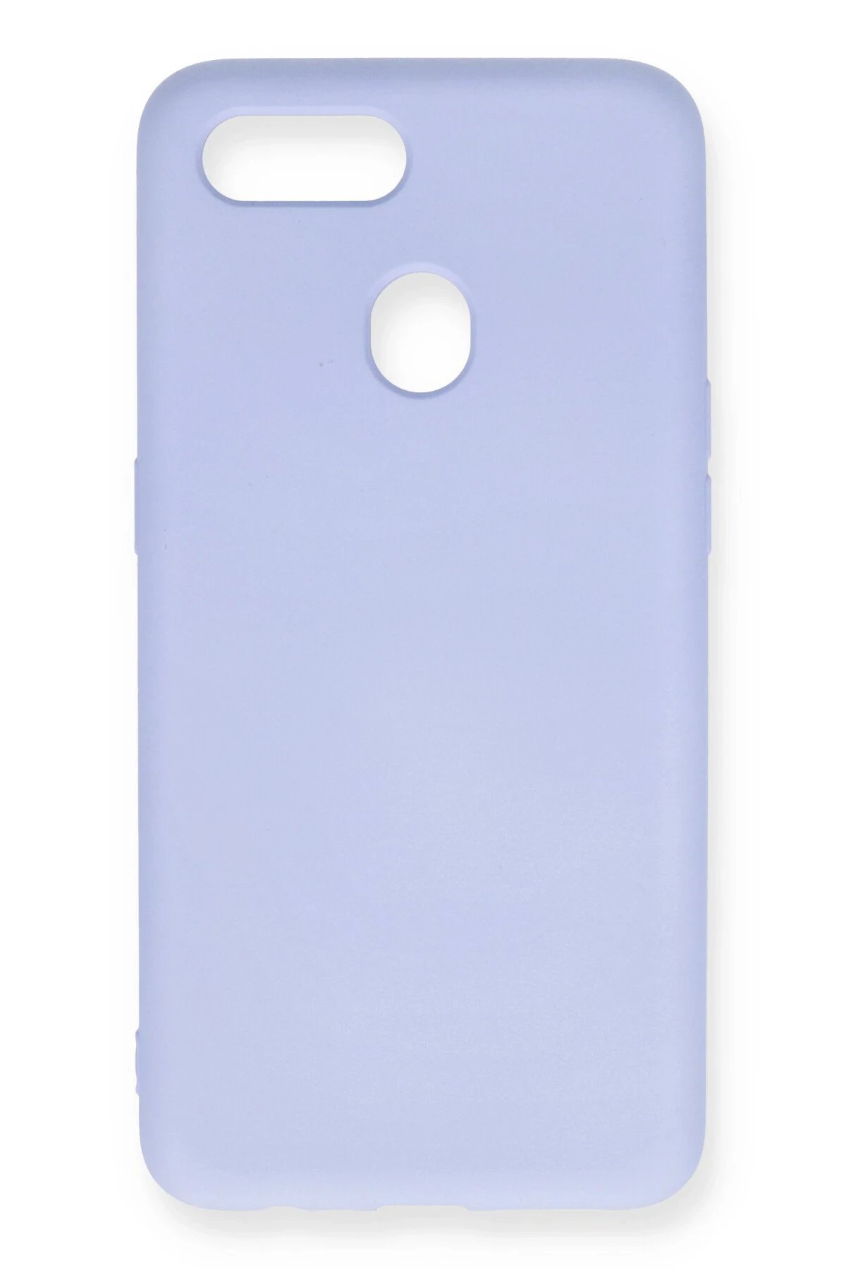Oppo A12 Kılıf Nano içi Kadife Silikon - Lila-(5796)