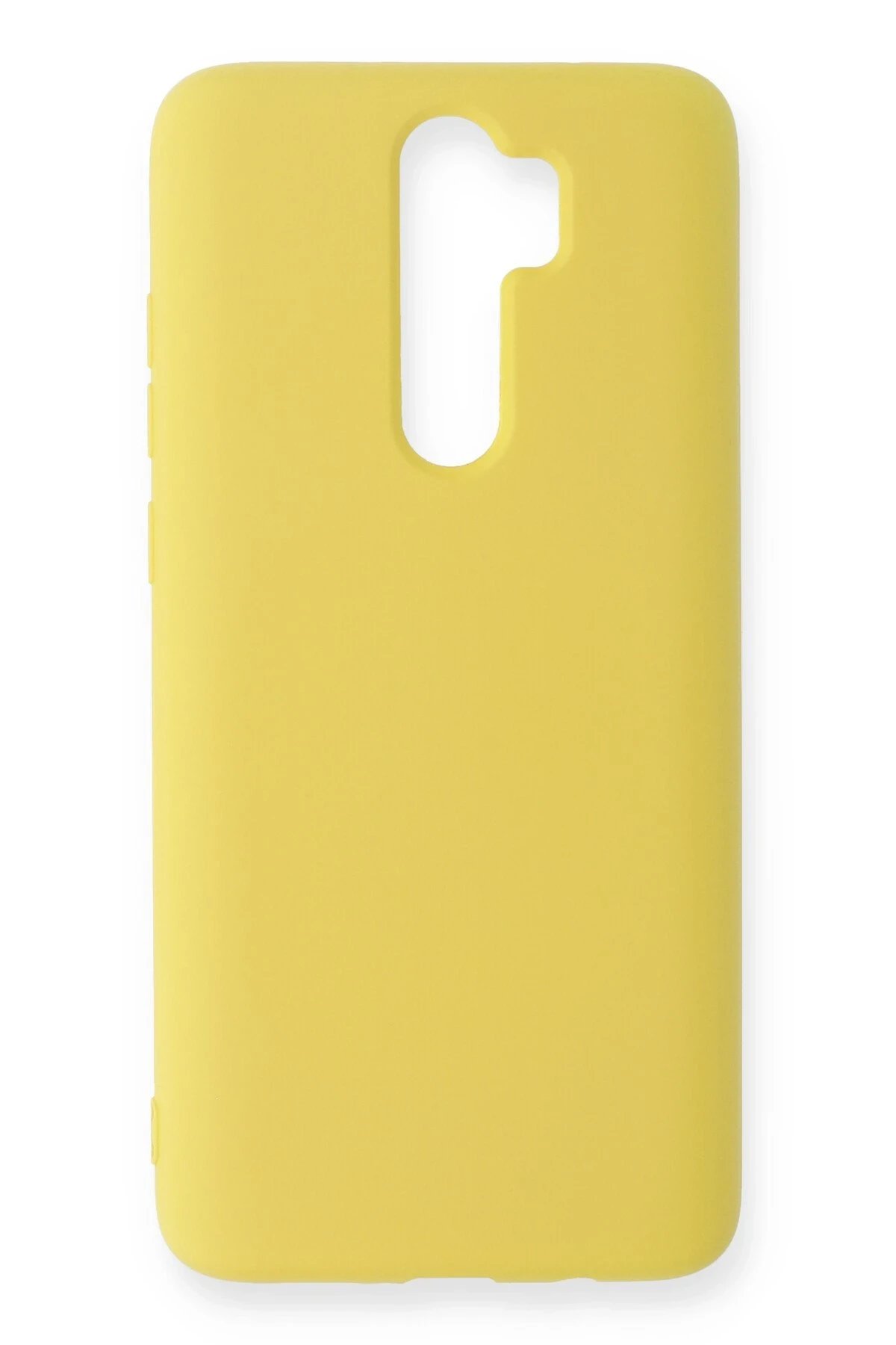 Xiaomi Redmi Note 8 Pro Kılıf Nano içi Kadife Silikon - Sarı-(5796)