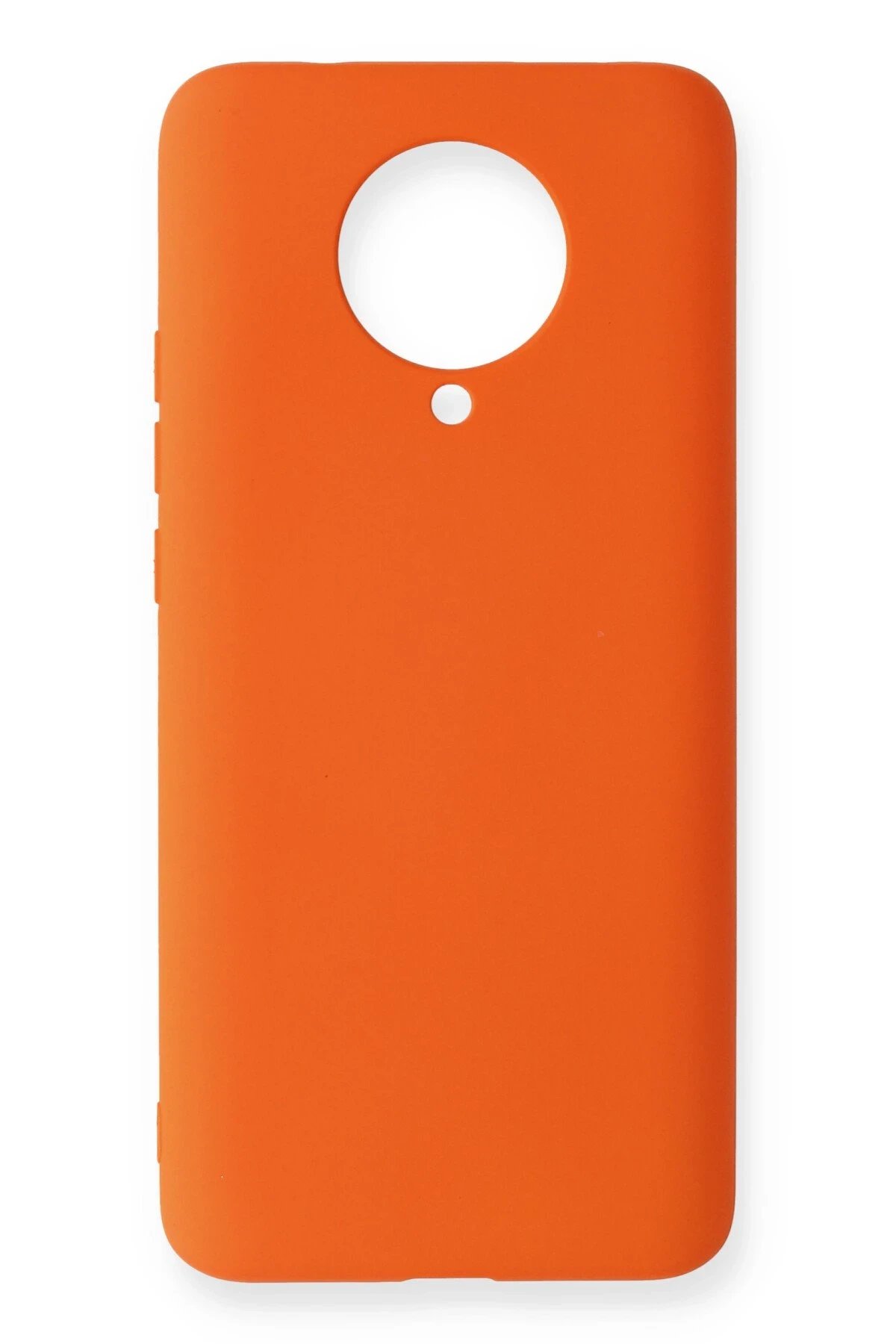 Xiaomi Redmi K30 Pro Kılıf Nano içi Kadife Silikon - Turuncu-(5796)