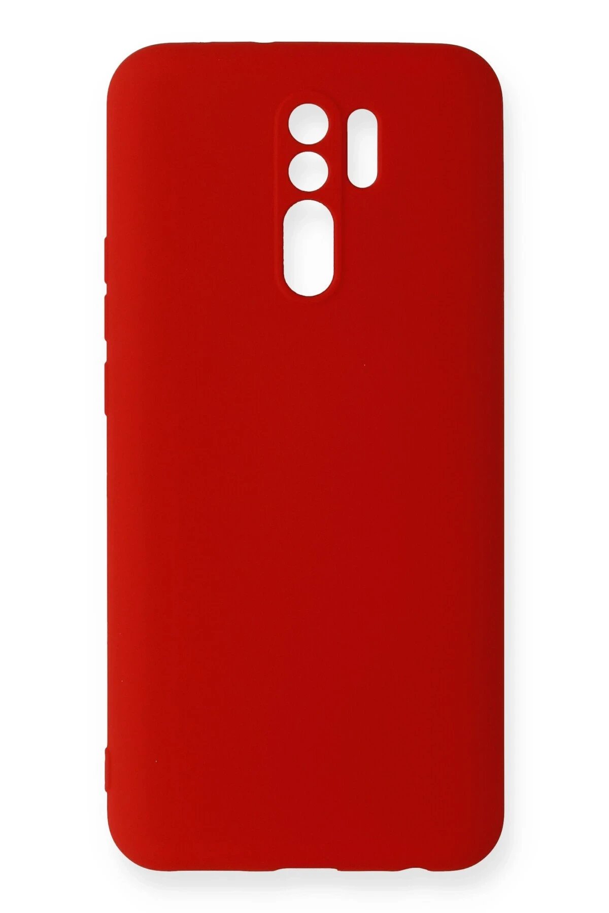 Xiaomi Redmi 9 Kılıf Nano içi Kadife Silikon - Kırmızı-(5796)