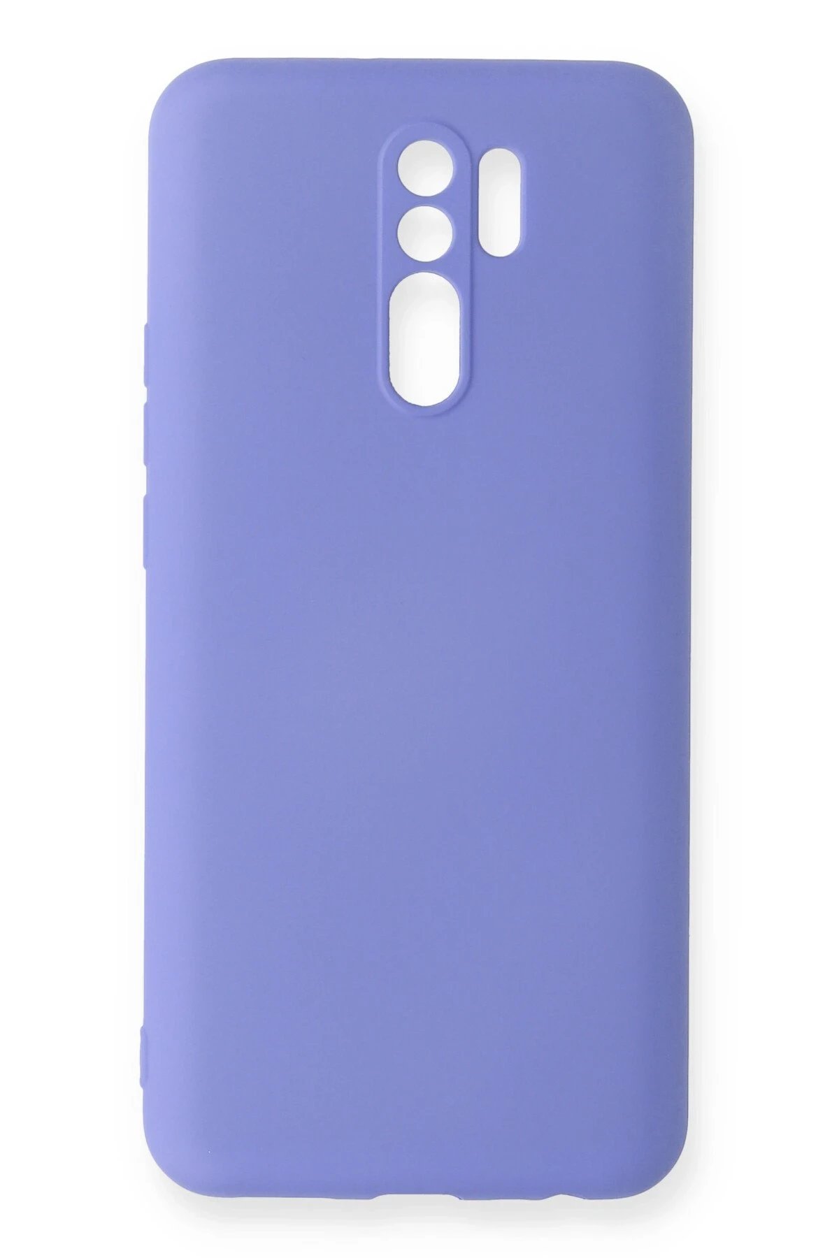 Xiaomi Redmi 9 Kılıf Nano içi Kadife Silikon - Lila-(5796)