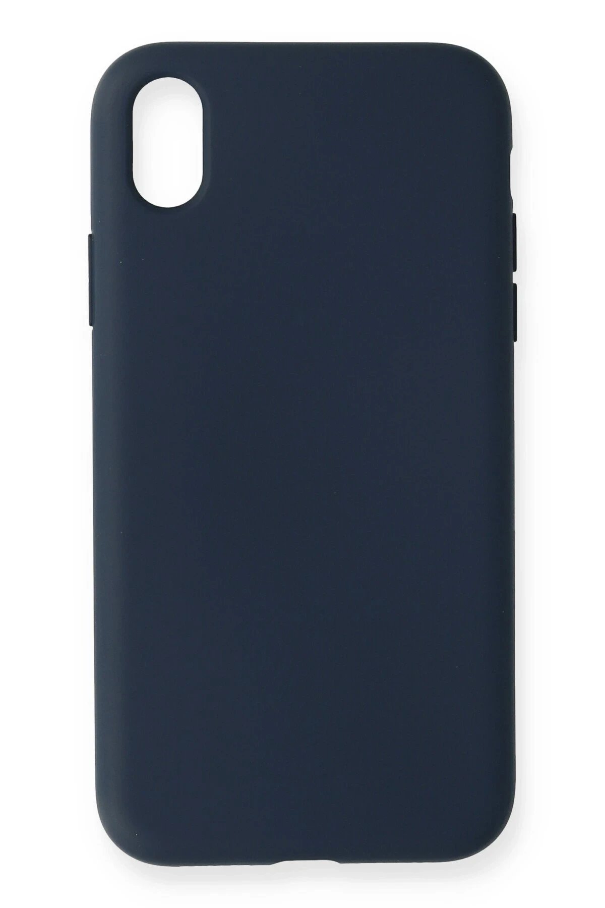 iPhone XR Kılıf Nano içi Kadife Silikon - Lacivert-(5796)
