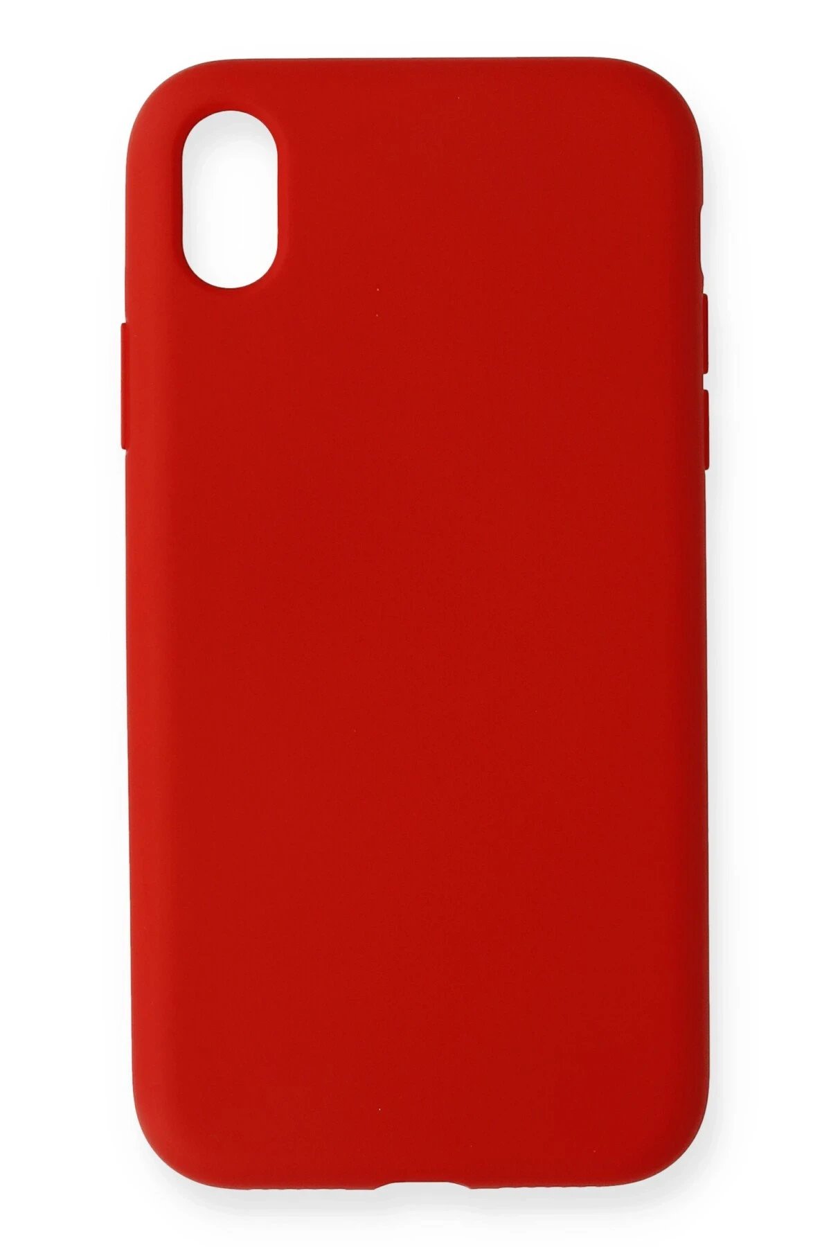 iPhone XR Kılıf Nano içi Kadife Silikon - Kırmızı-(5796)