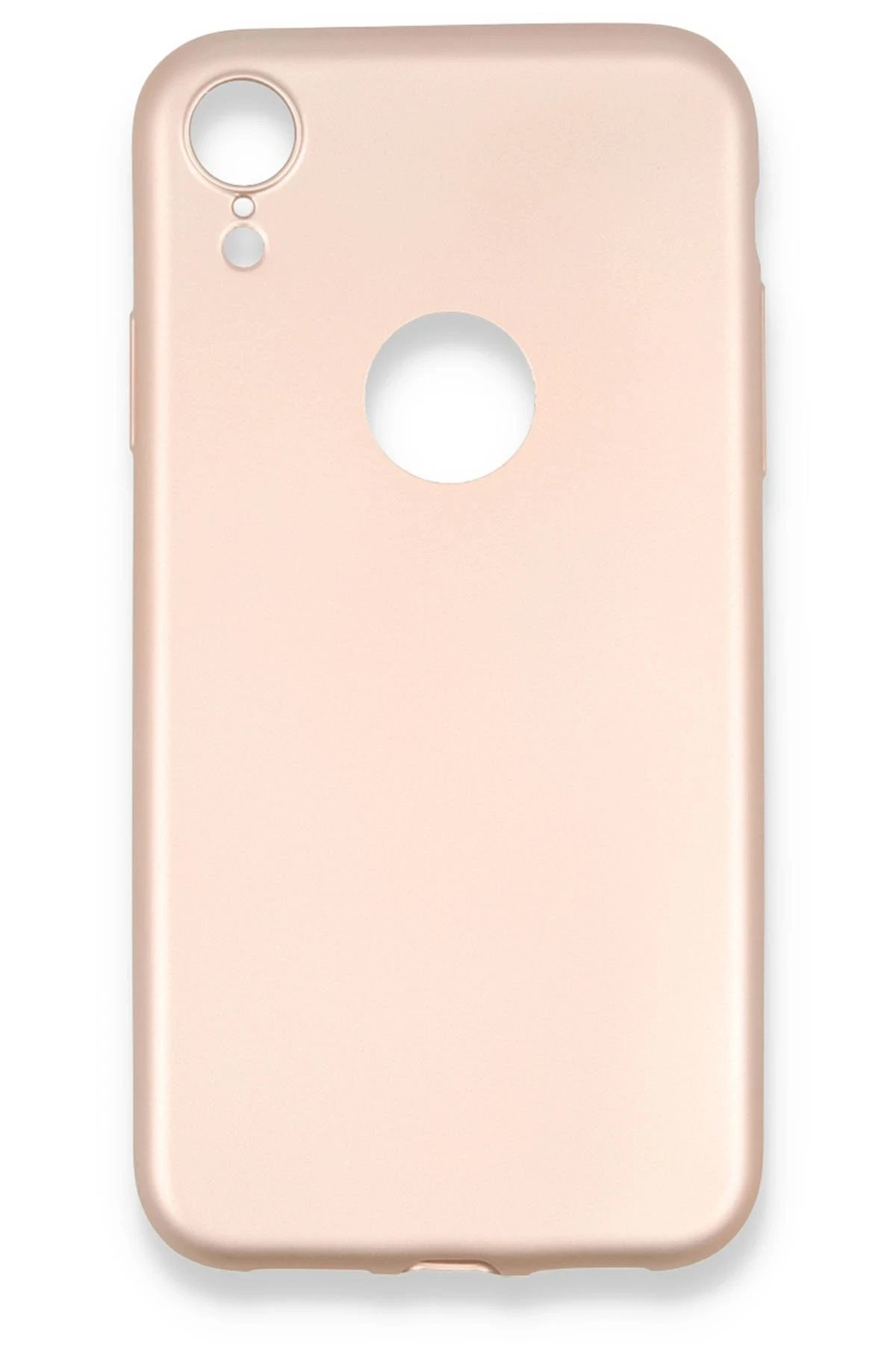 iPhone XR Kılıf First Silikon - Rose Gold-(5796)