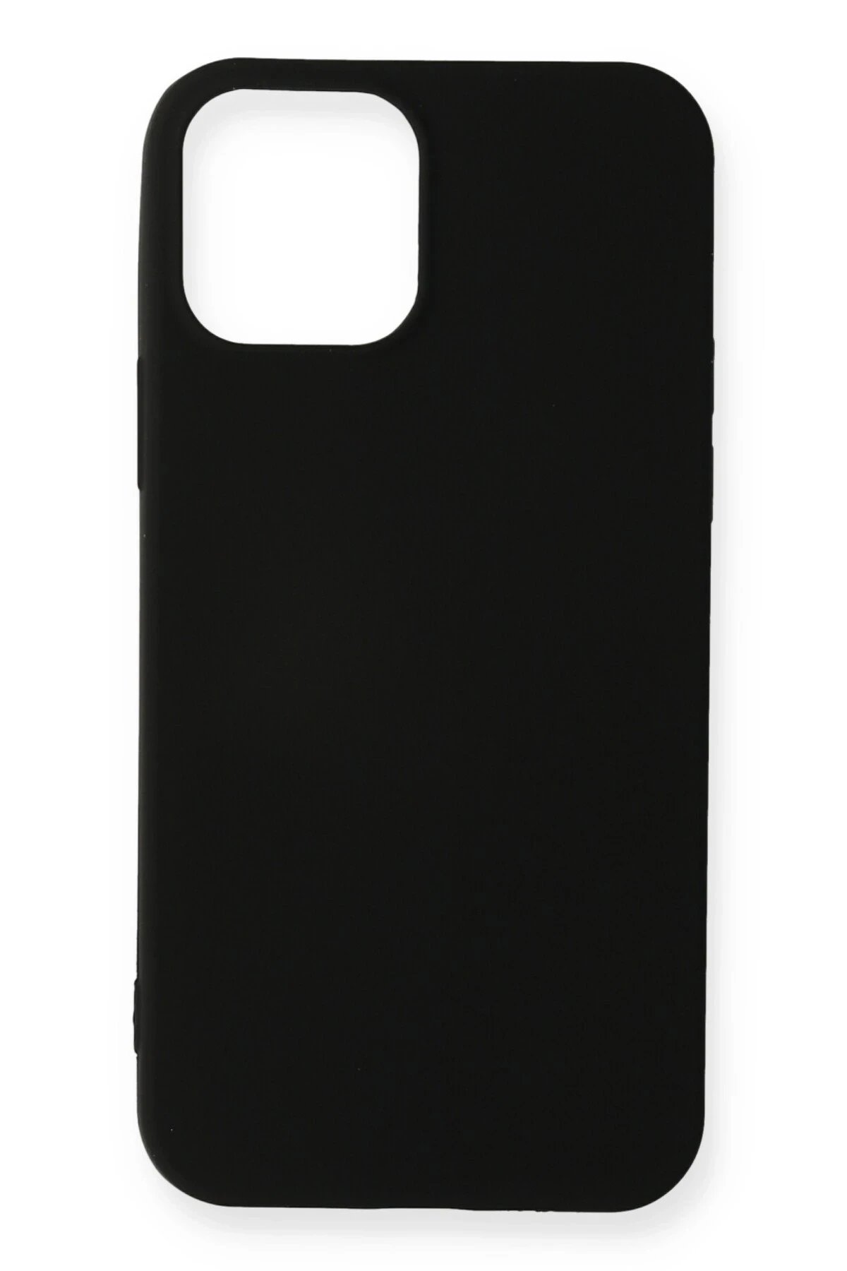 iPhone 12 Mini Kılıf First Silikon - Siyah-(5796)