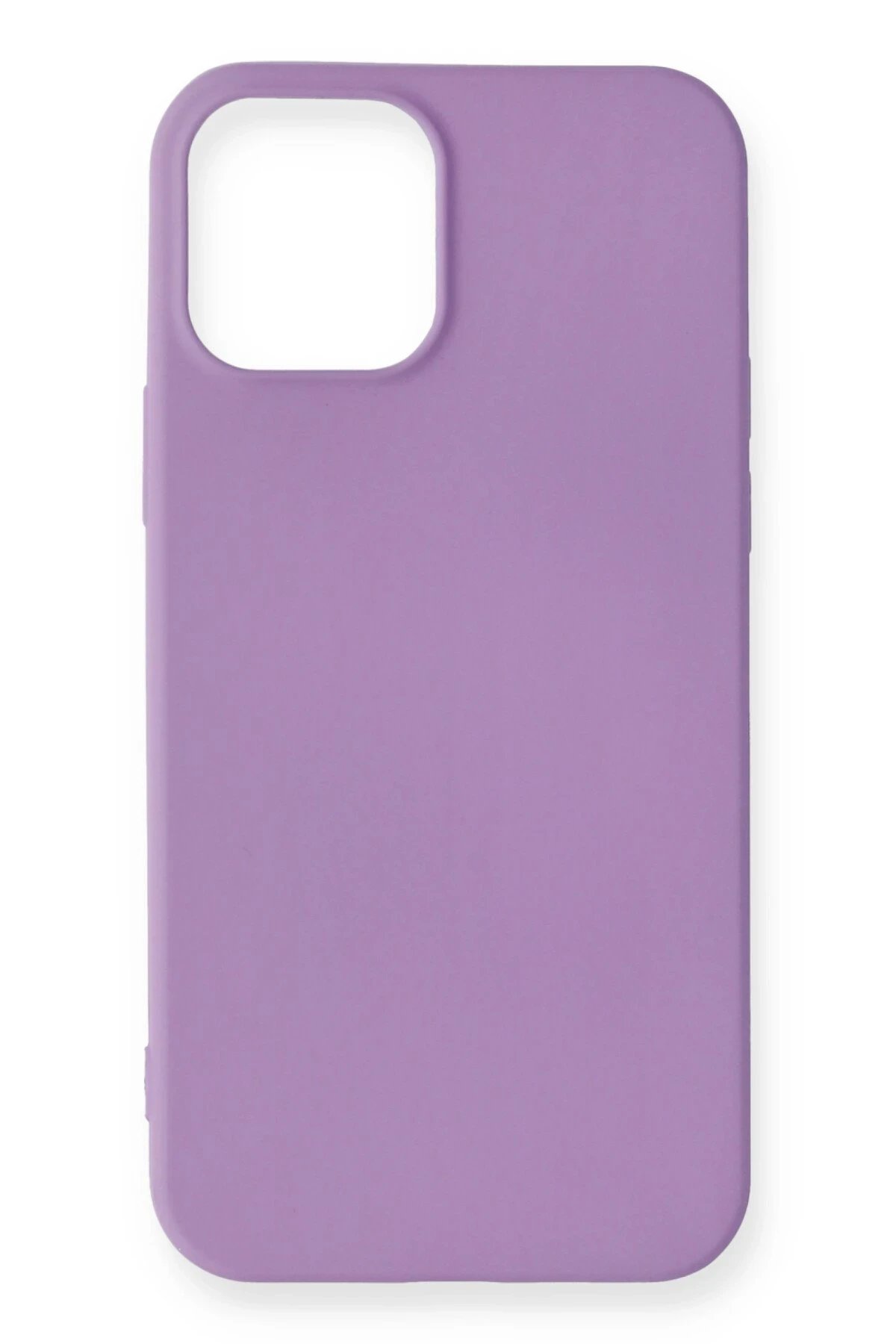 iPhone 12 Mini Kılıf First Silikon - Lila-(5796)