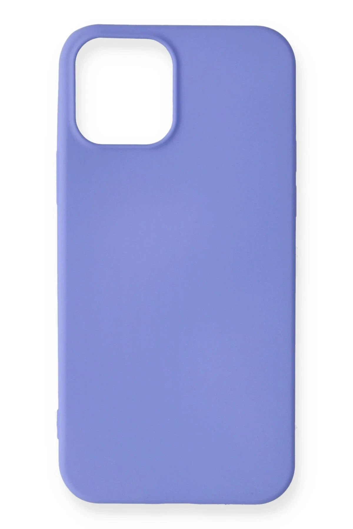 iPhone 12 Mini Kılıf First Silikon - Mor-(5796)