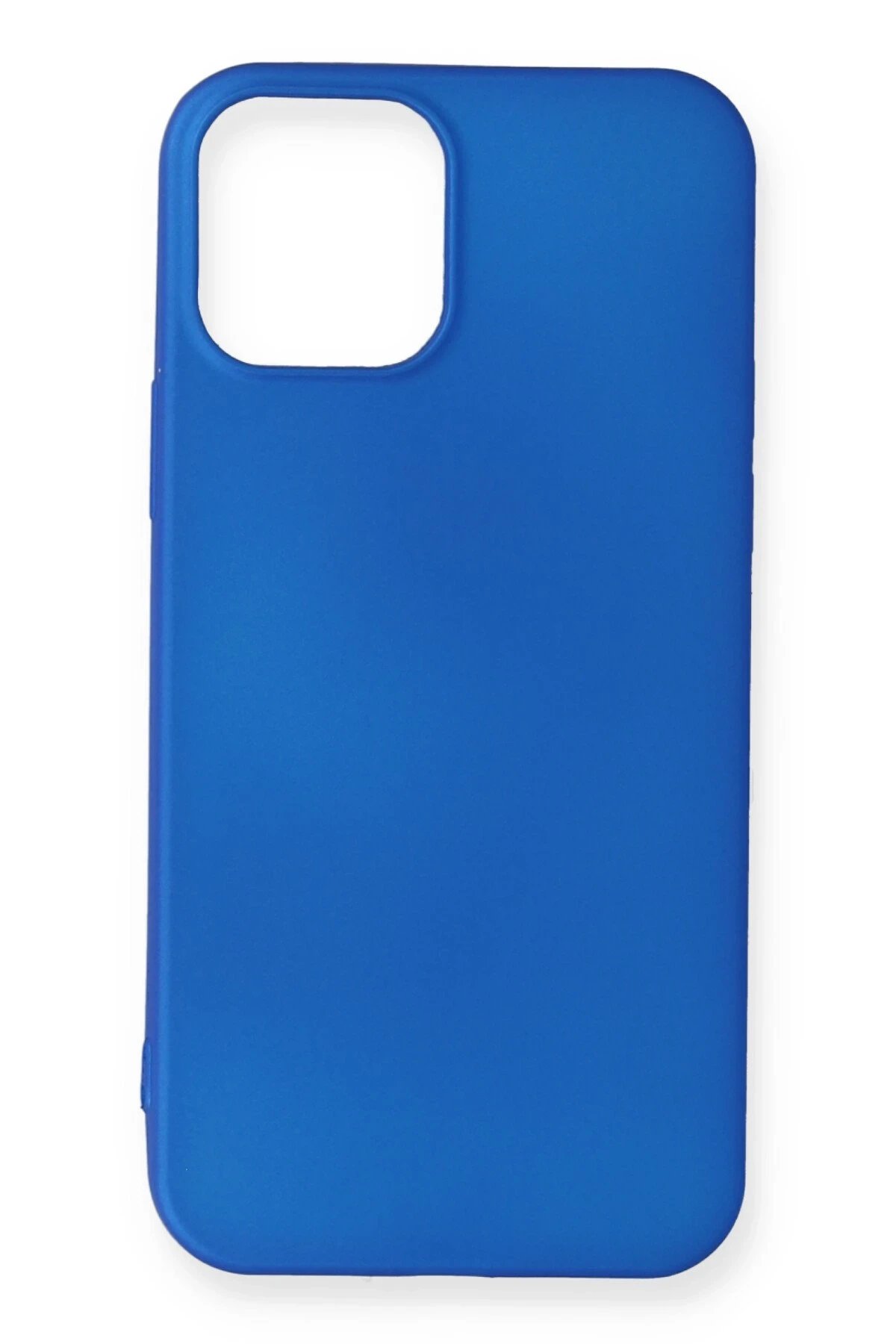 iPhone 12 Mini Kılıf First Silikon - Mavi-(5796)