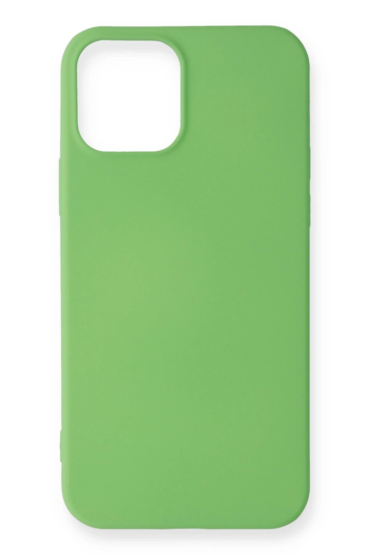 iPhone 12 Mini Kılıf First Silikon - Yeşil-(5796)