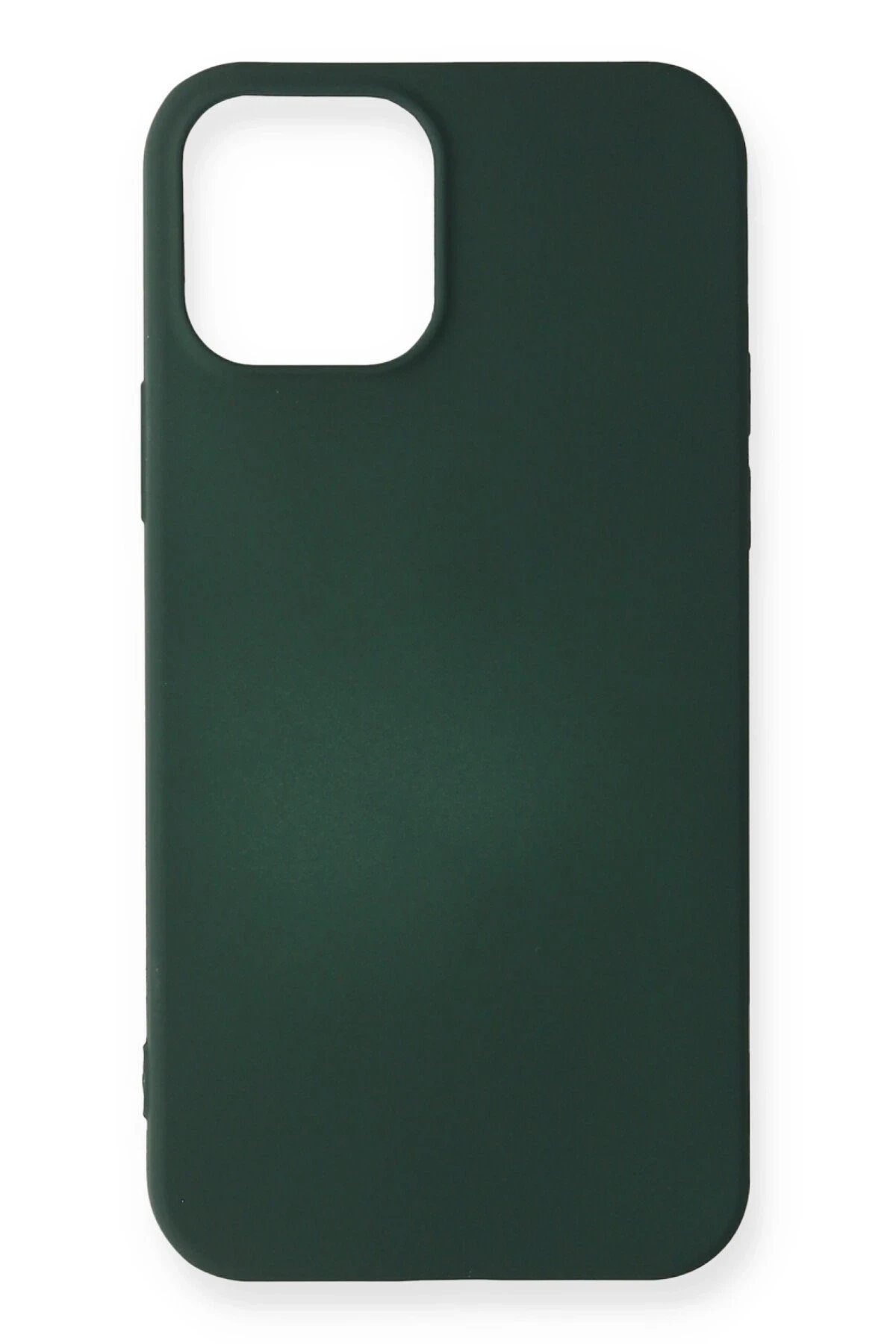 iPhone 12 Mini Kılıf First Silikon - Koyu Yeşil-(5796)