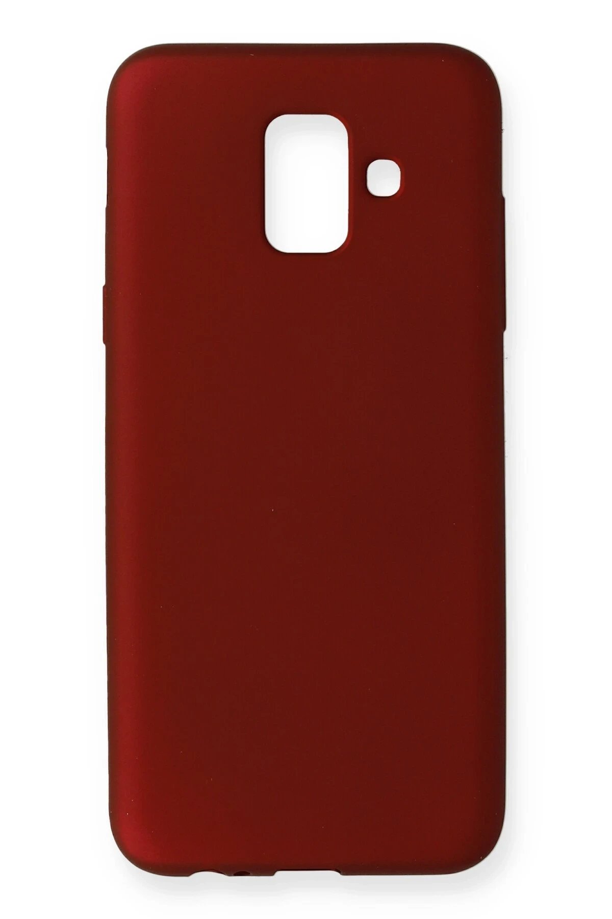 Samsung Galaxy A6 2018 Kılıf First Silikon - Bordo-(5796)