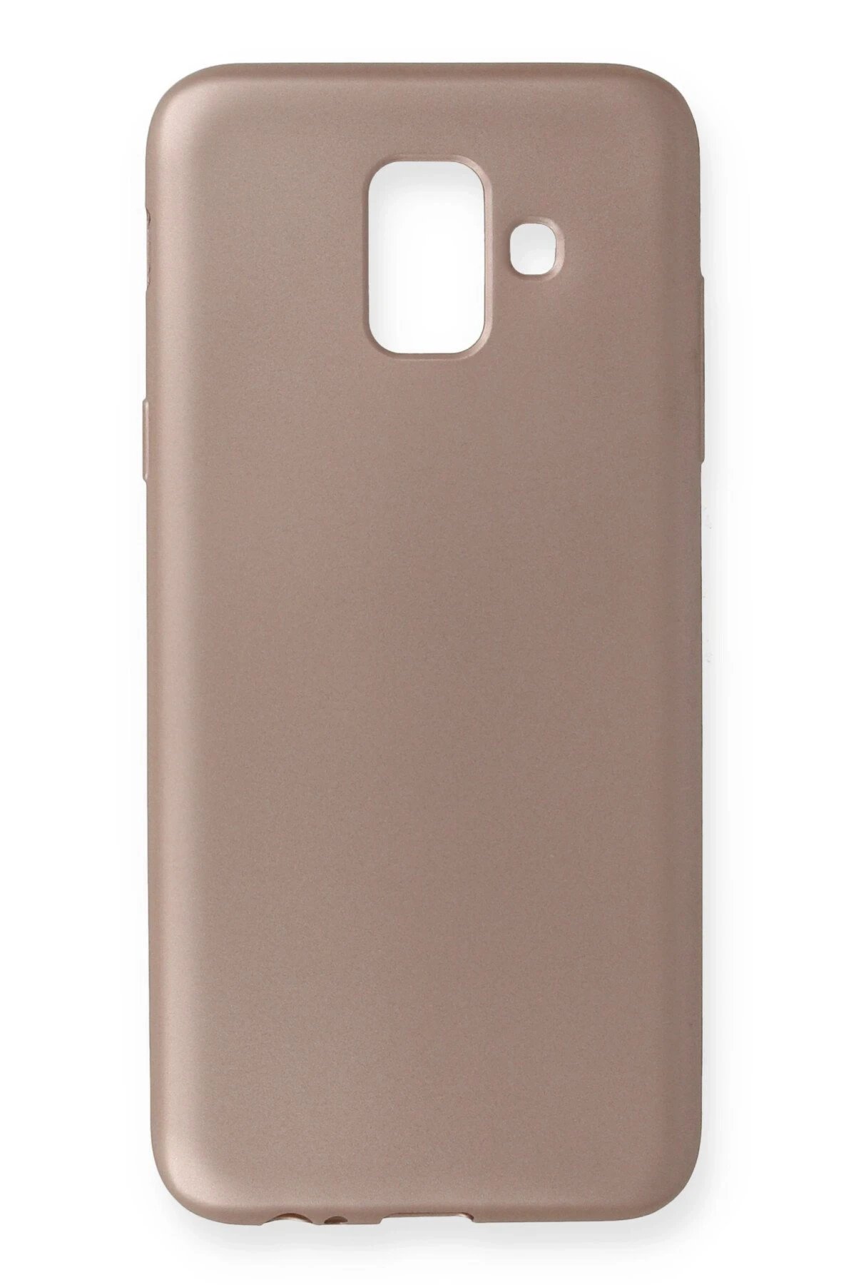 Samsung Galaxy A6 2018 Kılıf First Silikon - Rose Gold-(5796)