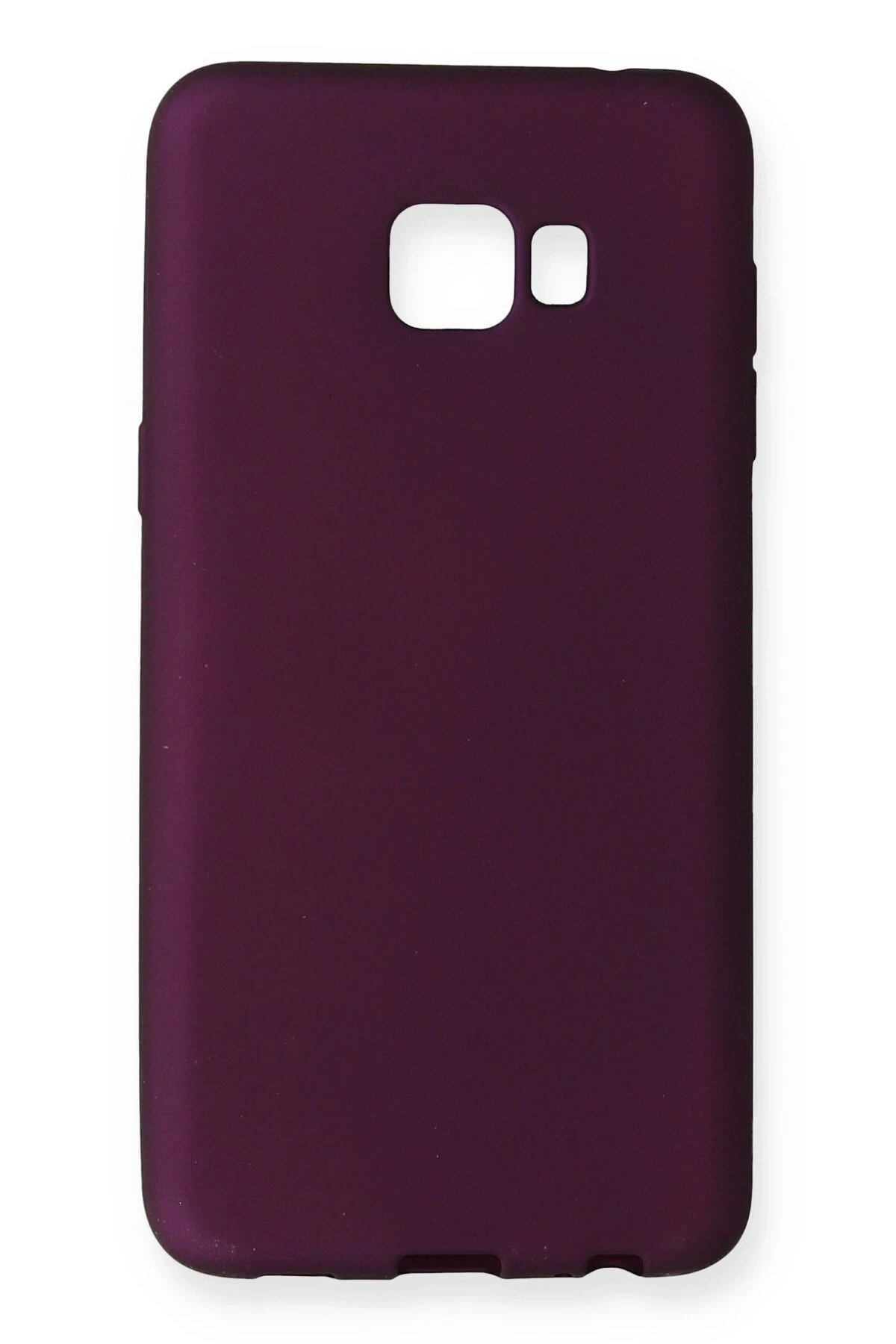 Samsung Galaxy C5 Pro Kılıf First Silikon - Mürdüm-(5796)
