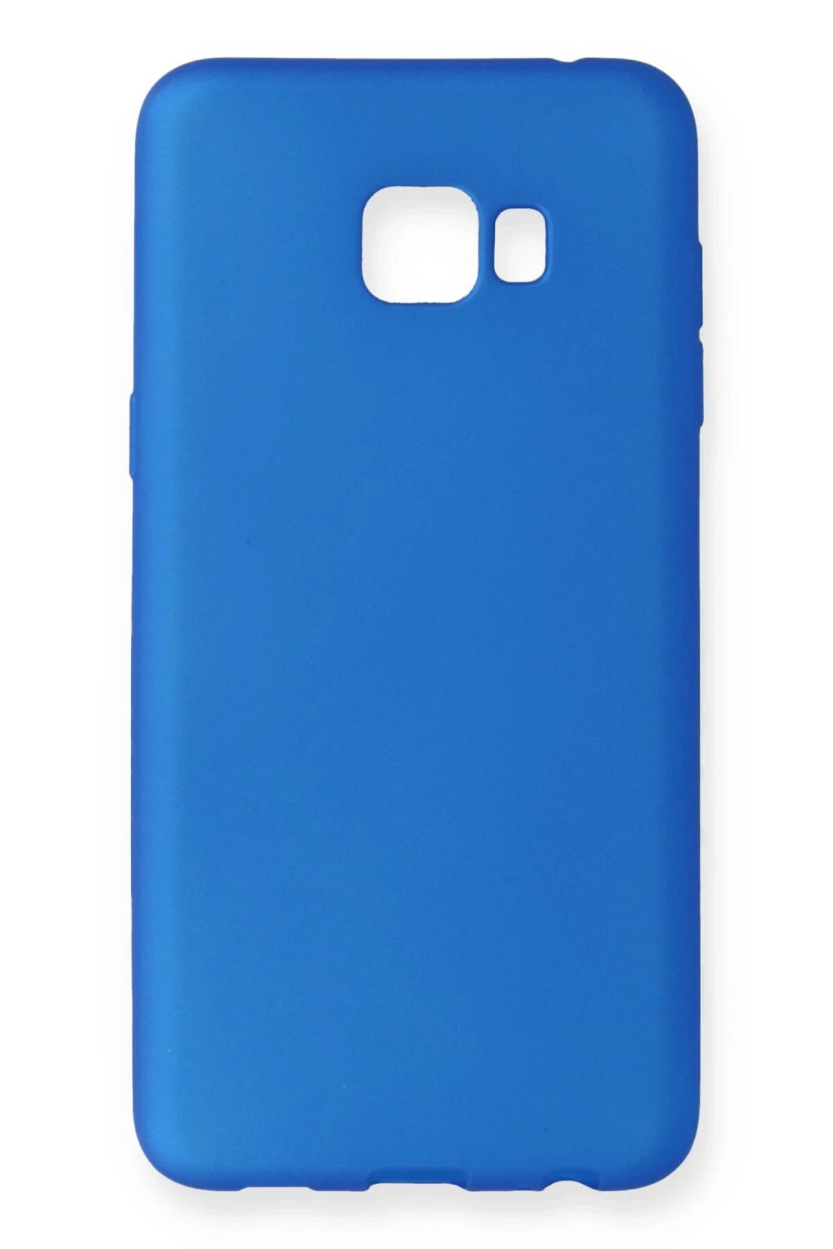 Samsung Galaxy C7 Pro Kılıf First Silikon - Mavi-(5796)