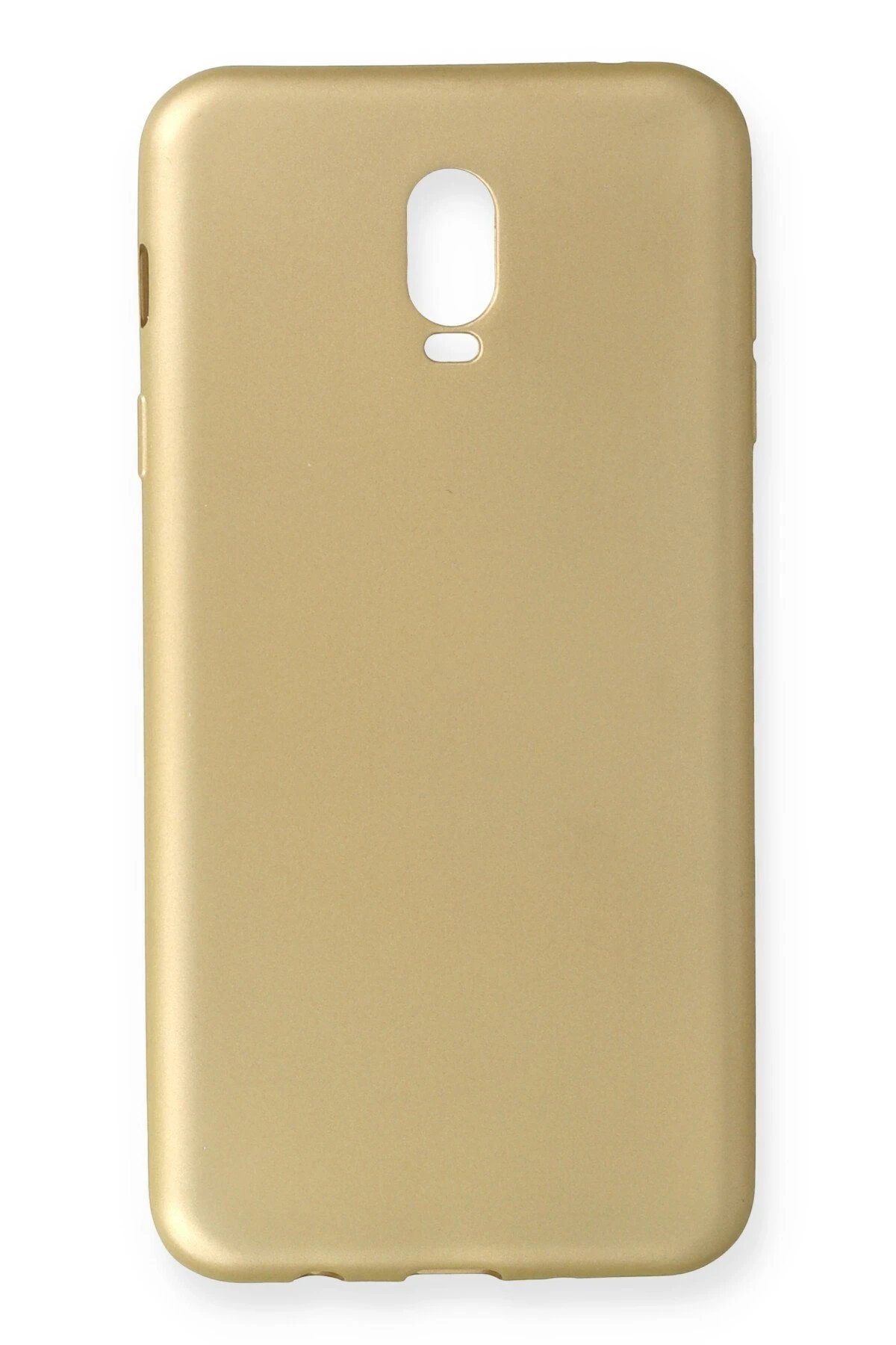 Samsung Galaxy C8 Kılıf First Silikon - Gold-(5796)