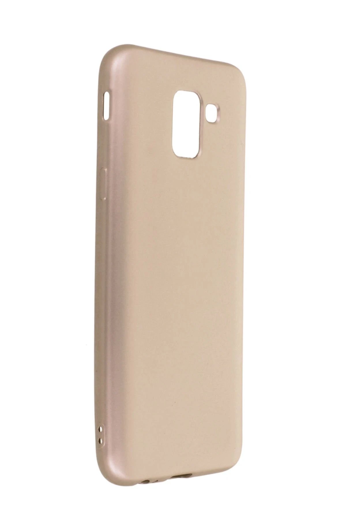 Samsung Galaxy J6 Kılıf First Silikon - Gold-(5796)