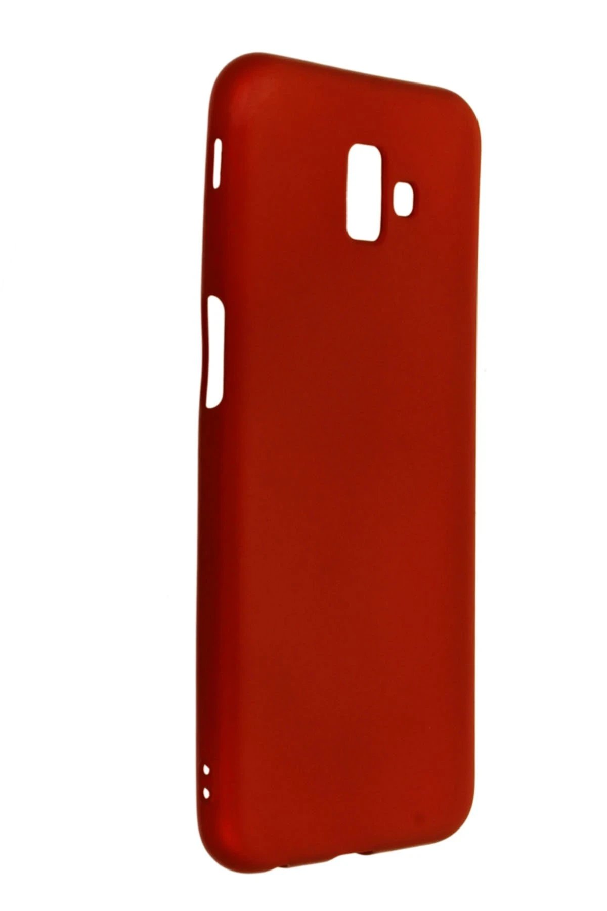 Samsung Galaxy J6 Plus Kılıf First Silikon - Bordo-(5796)