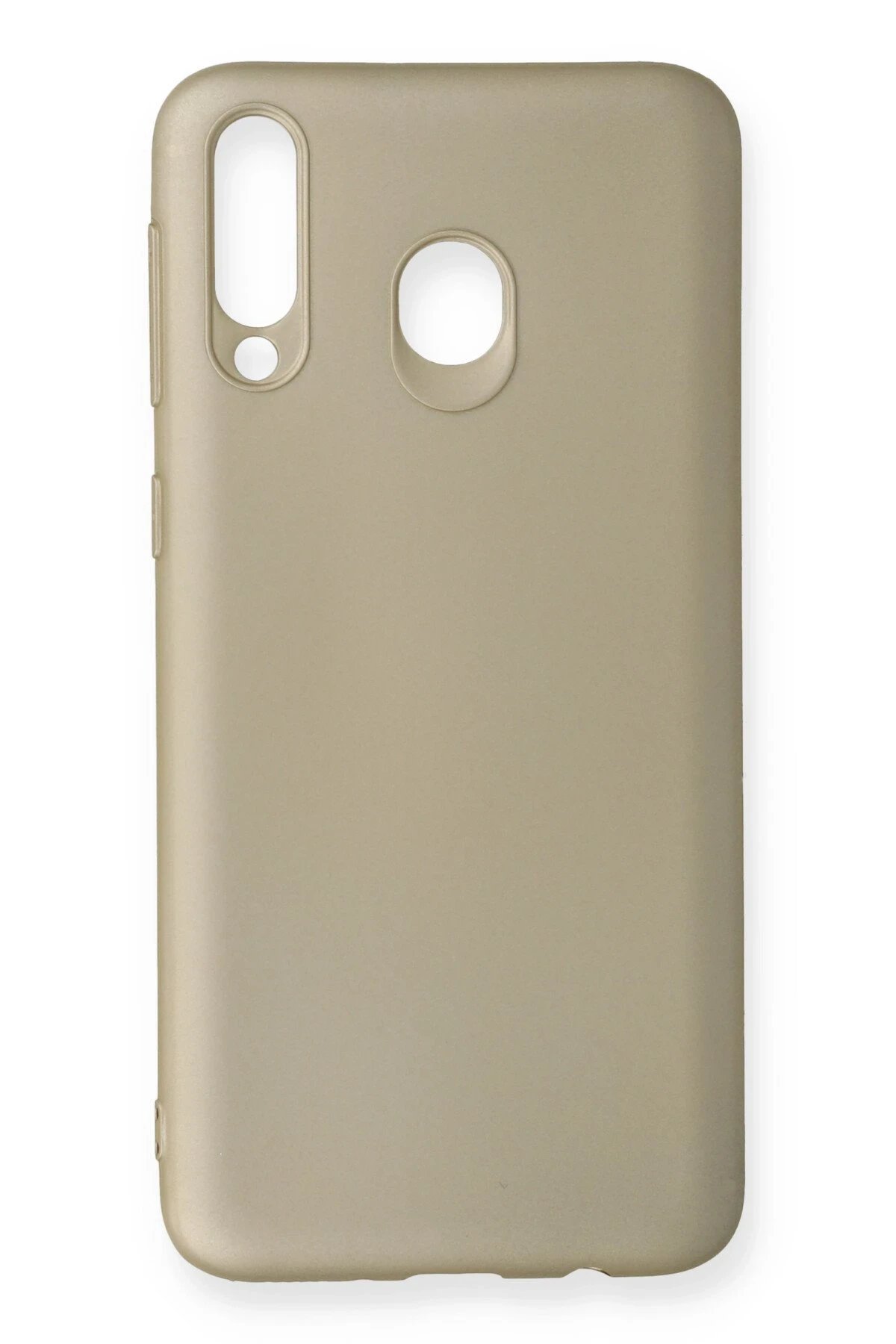 Samsung Galaxy M30 Kılıf First Silikon - Gold-(5796)