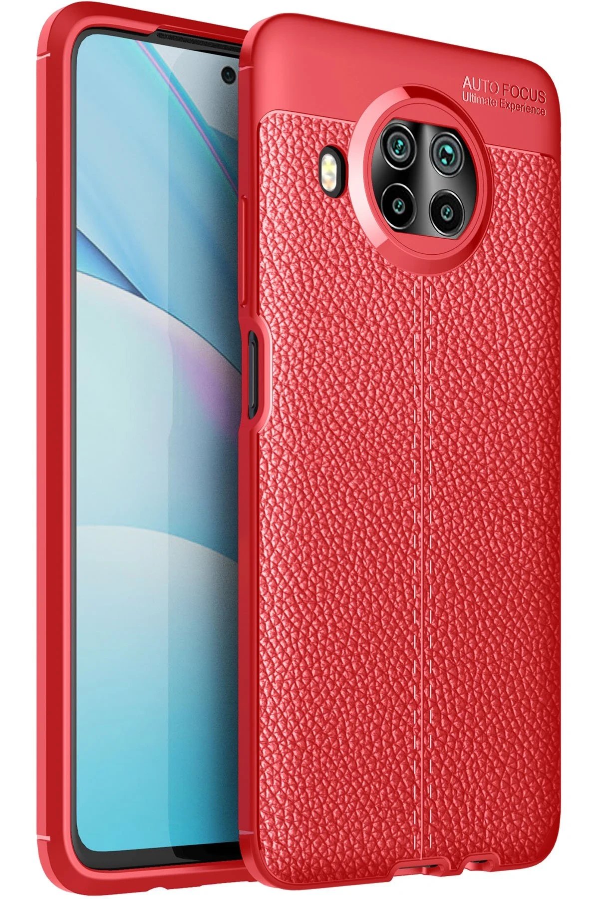 Xiaomi Mi 10T Lite Kılıf Auto Focus Kapak - Kırmızı-(5796)
