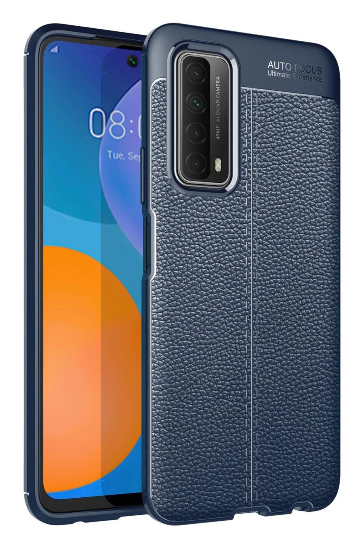 Huawei P Smart 2021 Kılıf Auto Focus Kapak - Lacivert-(5796)