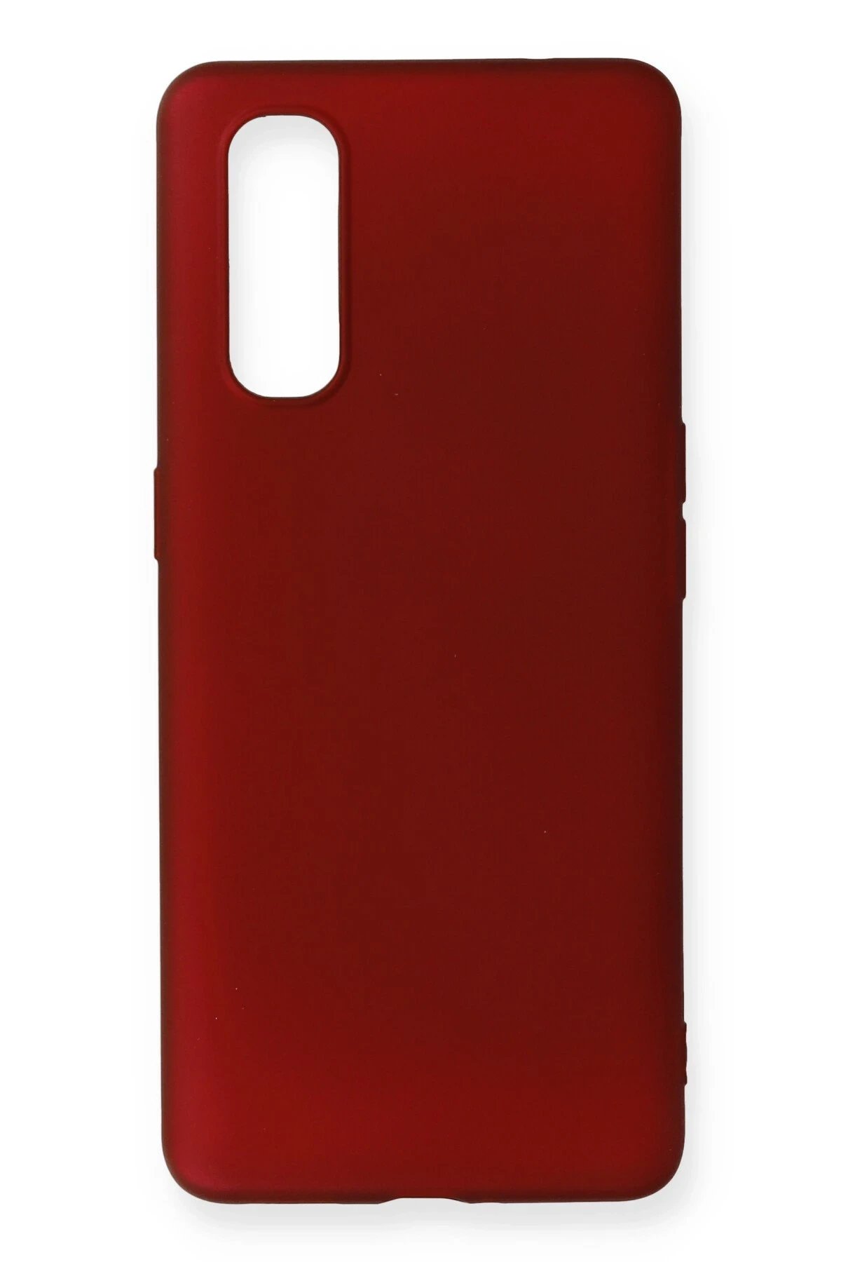Oppo Find X2 Kılıf First Silikon - Bordo-(5796)