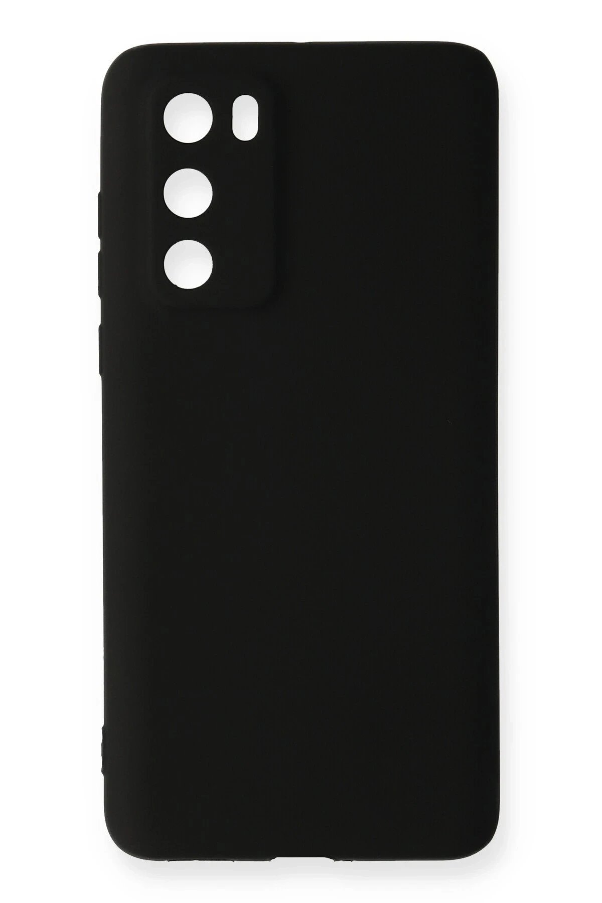 Huawei P40 Kılıf First Silikon - Siyah-(5796)