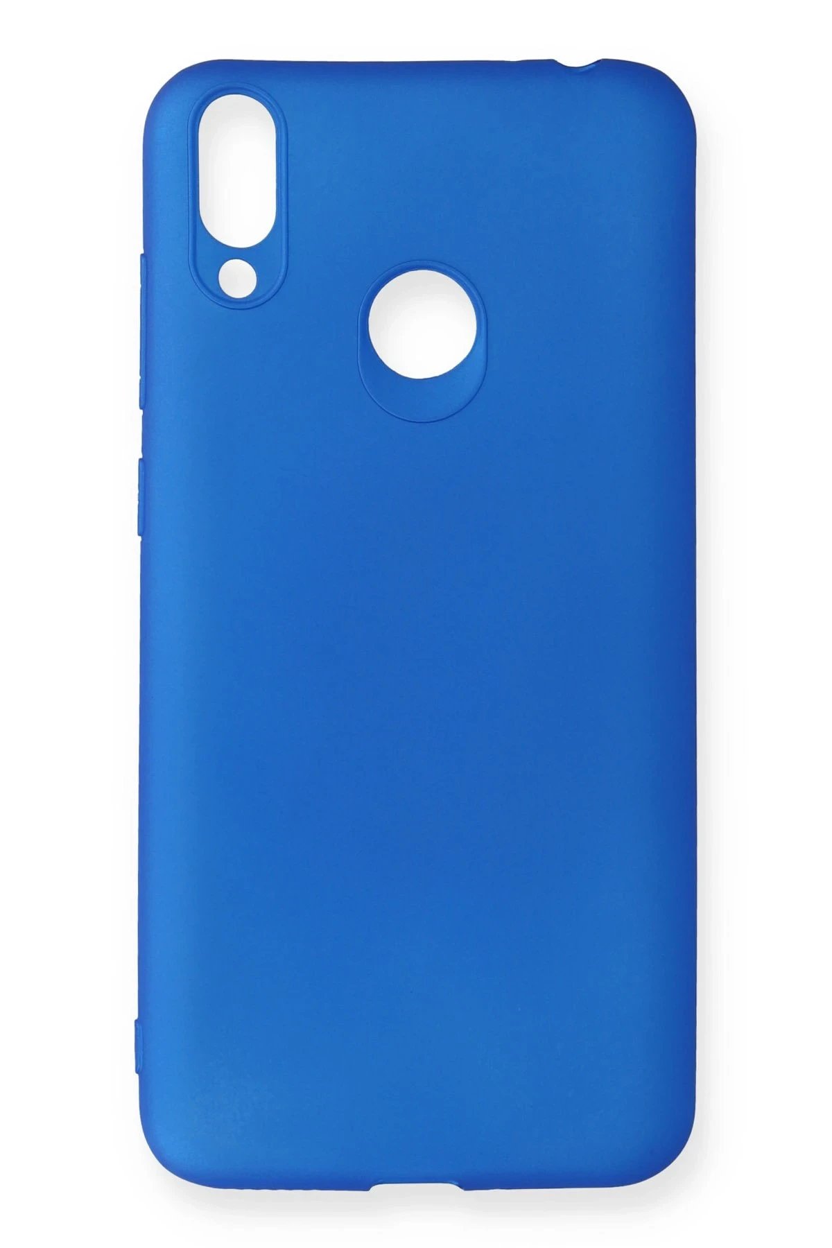 Huawei Honor 8C Kılıf First Silikon - Mavi-(5796)