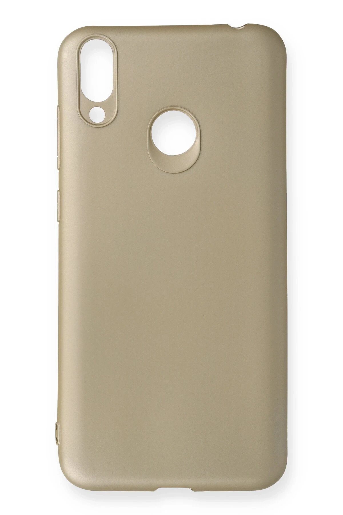 Huawei Honor 8C Kılıf First Silikon - Gold-(5796)