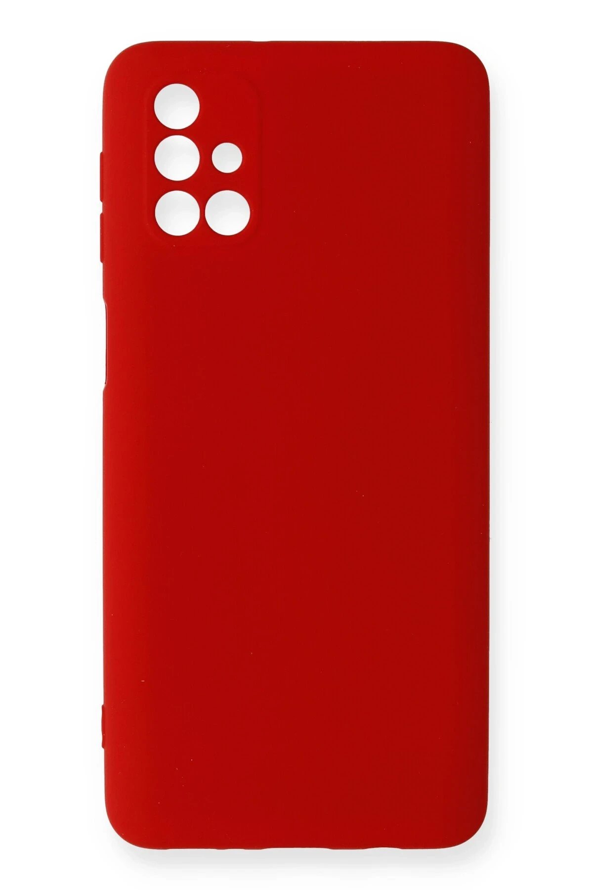 Samsung Galaxy M31S Kılıf Nano içi Kadife Silikon - Kırmızı-(5796)