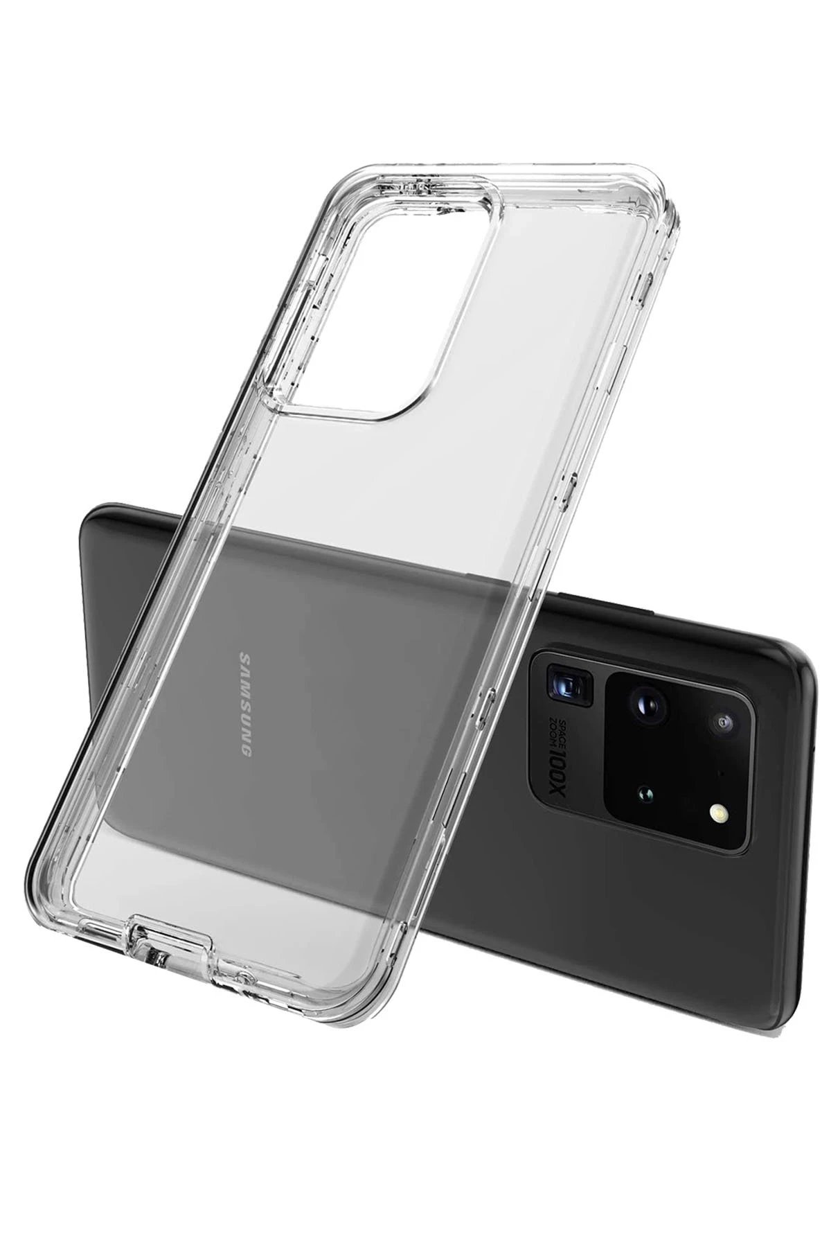 Samsung Galaxy S20 Kılıf Lüx Şeffaf Silikon-(5796)