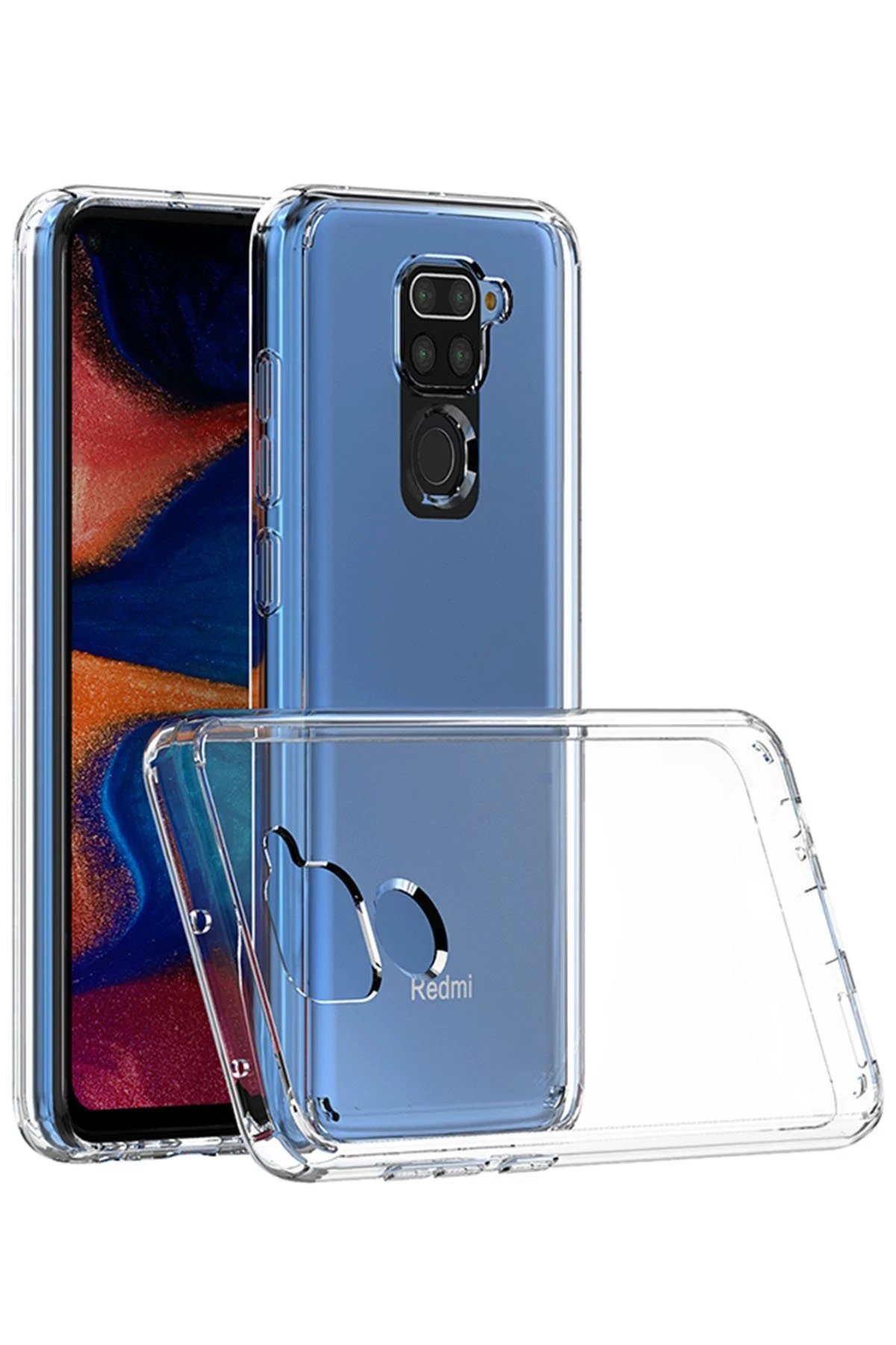 Xiaomi Redmi Note 9 Kılıf Lüx Şeffaf Silikon - Şeffaf-(5796)