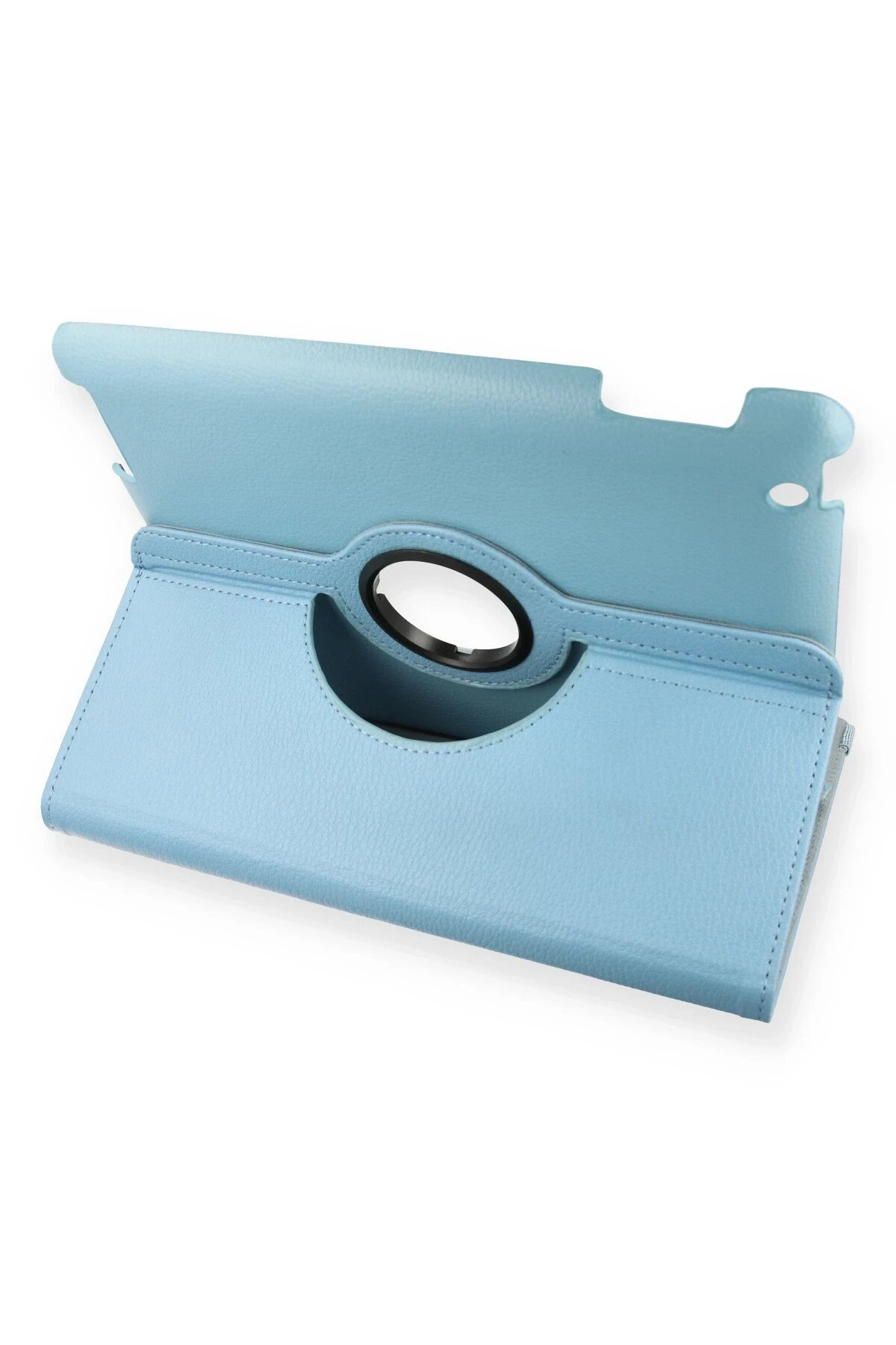 iPad 4 9.7 Kılıf 360 Tablet Deri Kılıf - Turkuaz-(5796)