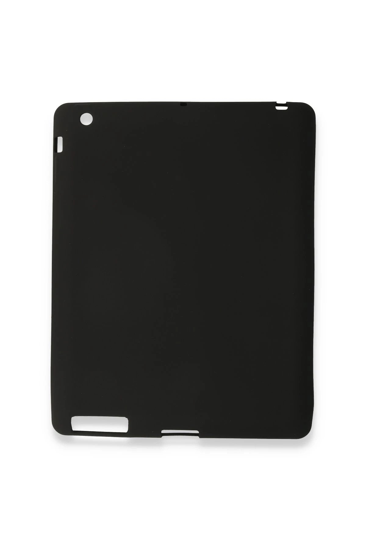 iPad 4 9.7 Kılıf Evo Tablet Silikon - Siyah-(5796)