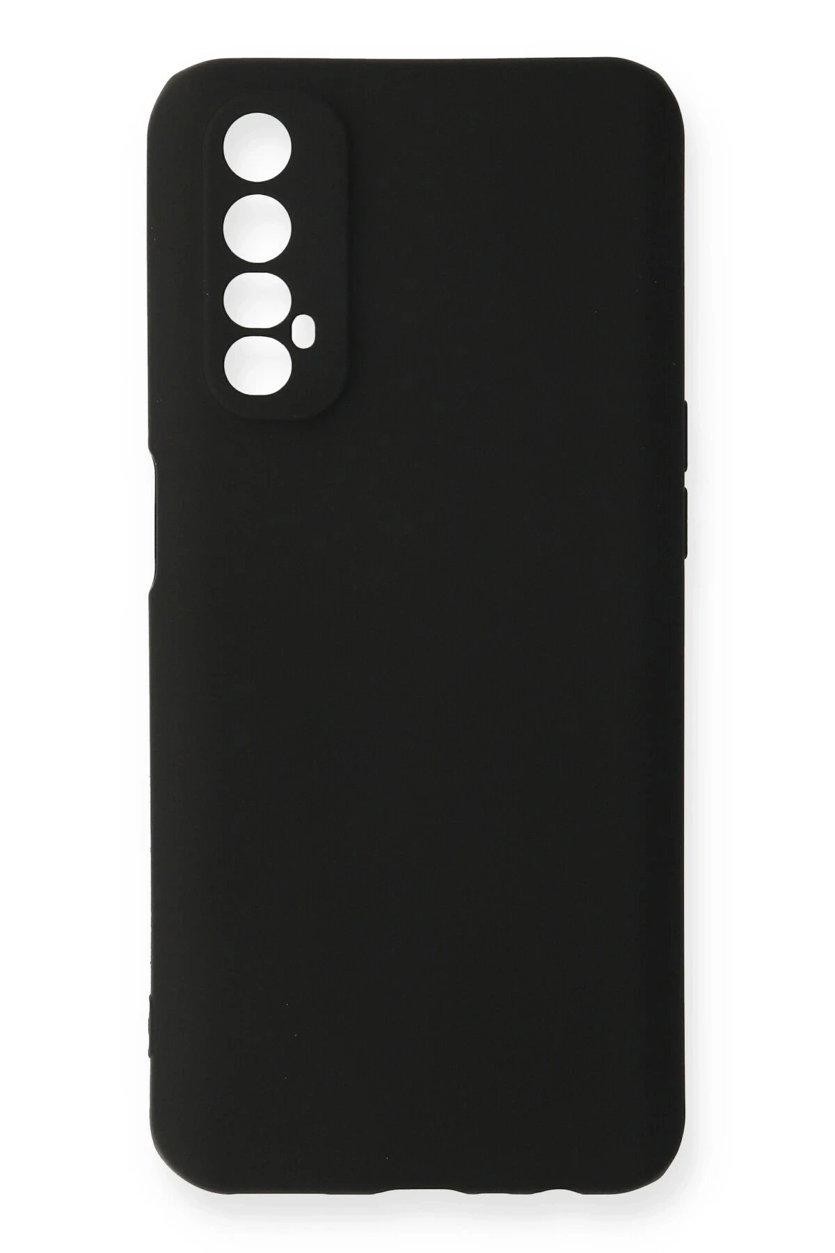 Realme 7 Kılıf First Silikon - Siyah-(5796)