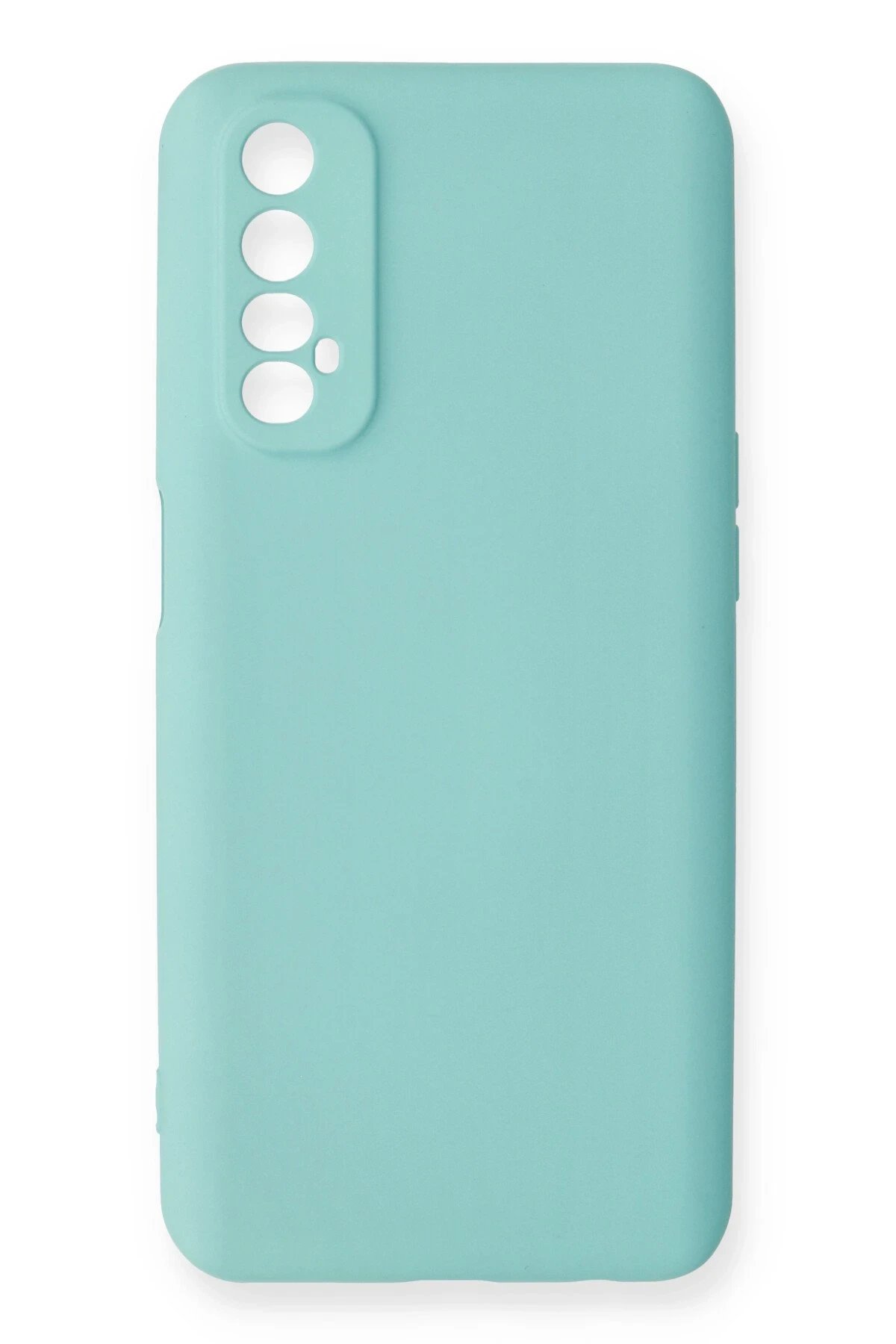 Realme 7 Kılıf Nano içi Kadife Silikon - Turkuaz-(5796)