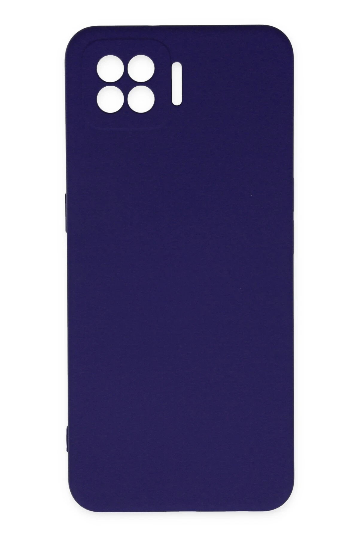 Oppo A73 Kılıf Nano içi Kadife Silikon - Mor-(5796)