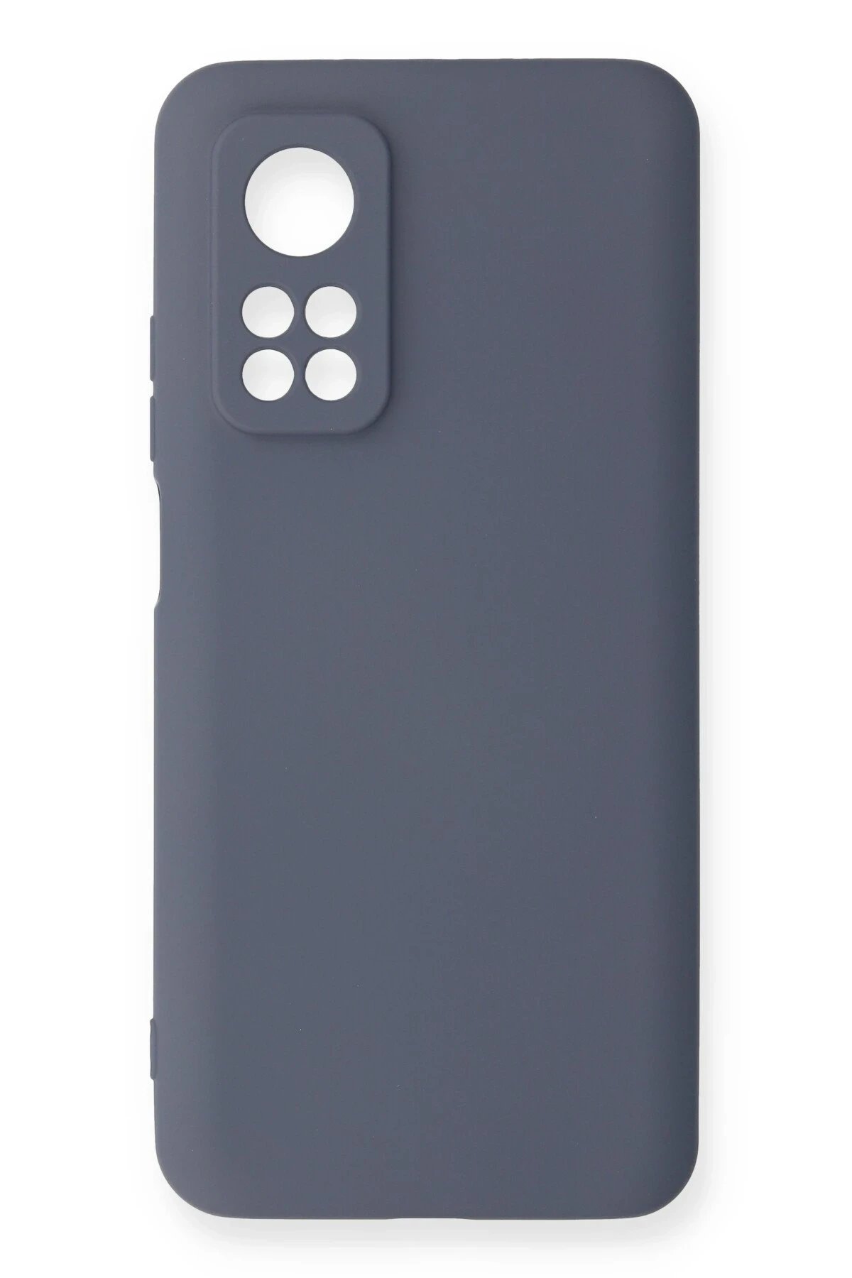 Xiaomi Mi 10T Kılıf Nano içi Kadife Silikon - Gri-(5796)