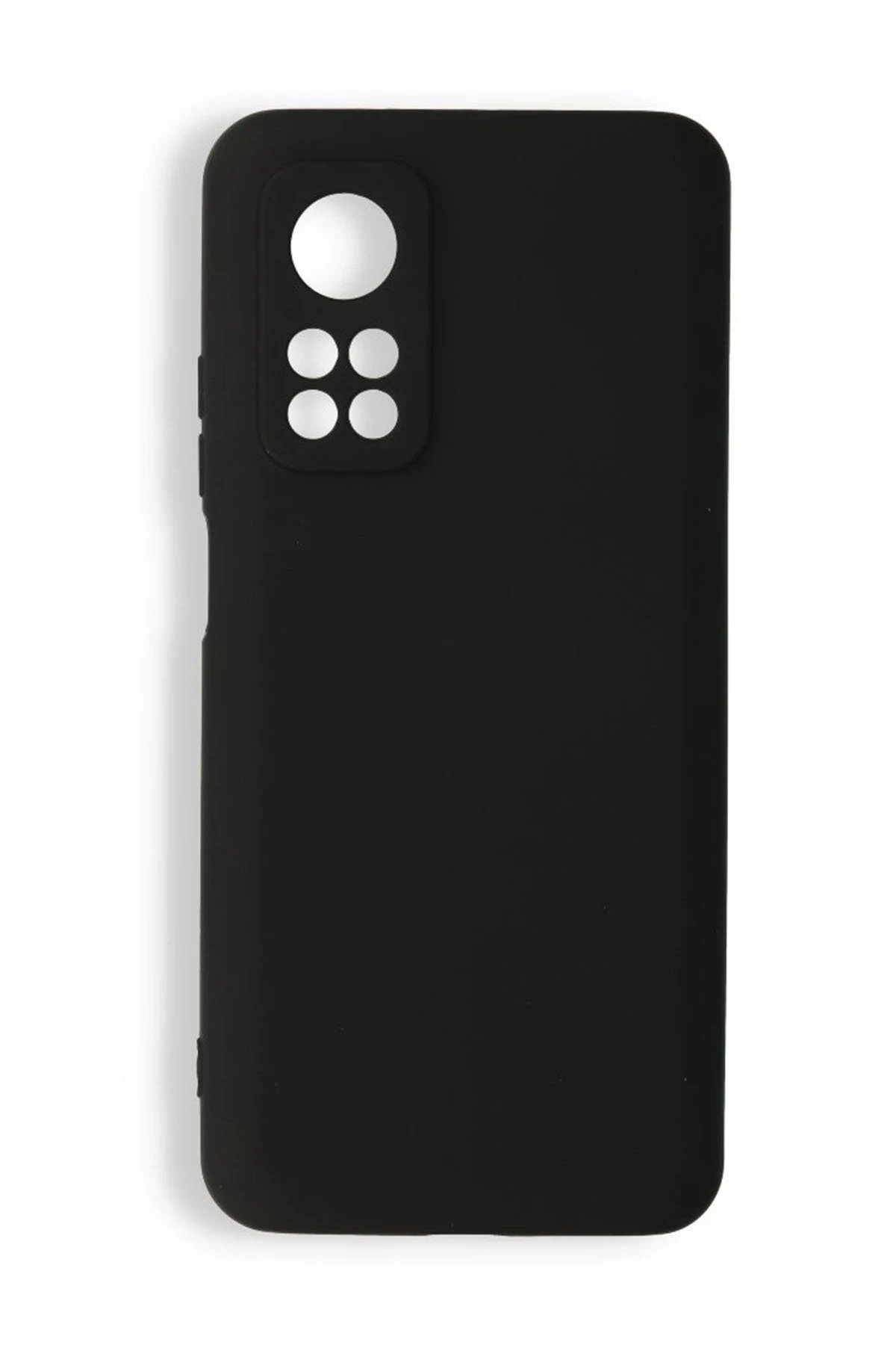 Xiaomi Mi 10T Kılıf Nano içi Kadife Silikon - Siyah-(5796)